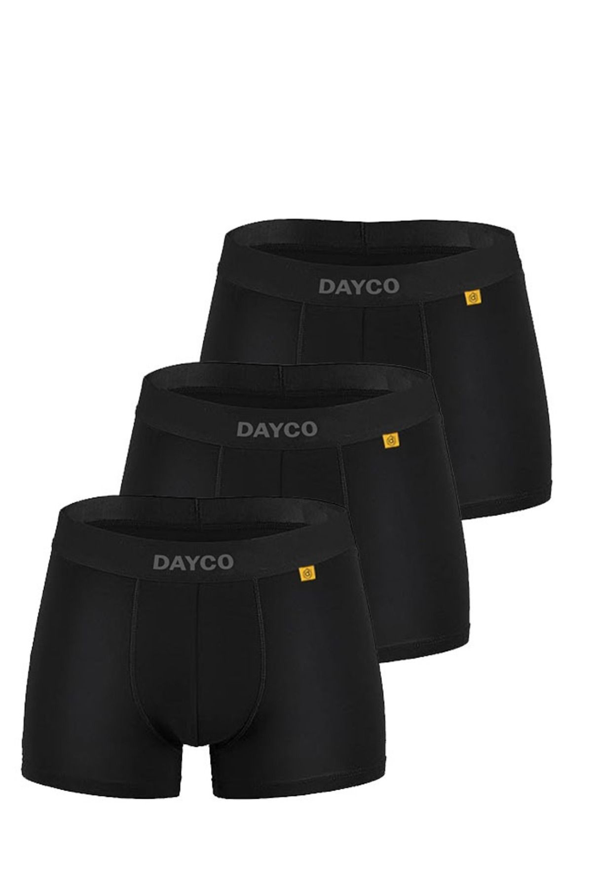 Черные мужские бамбуковые боксеры DAYCO Premium Pack из трех предметов - SYH ICB101