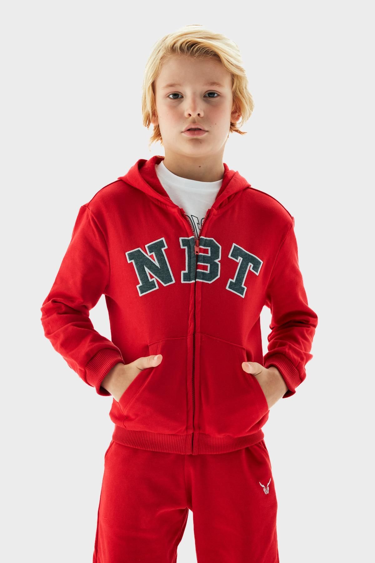 Red deals tracksuit top