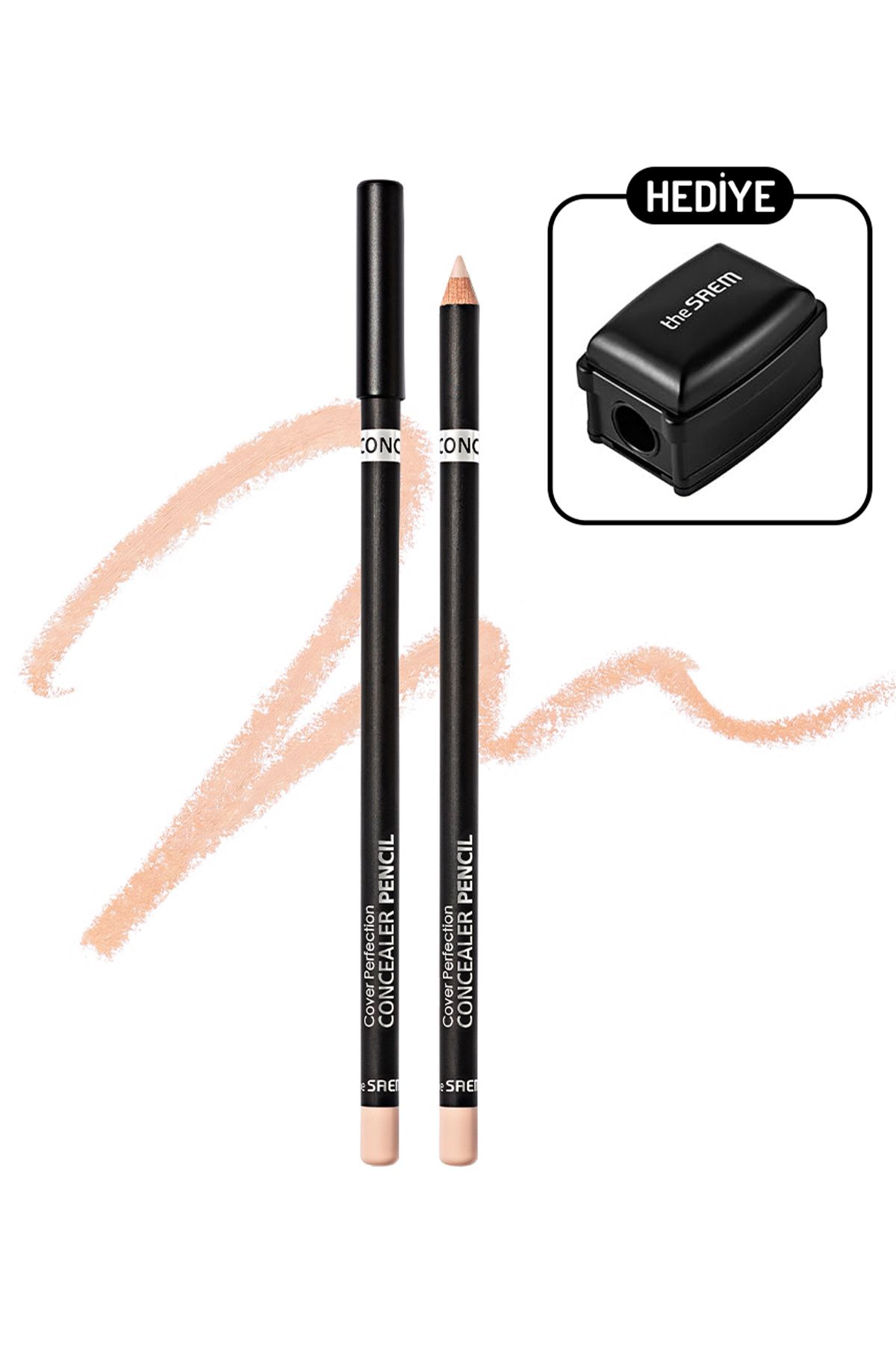 THE SAEM-Long Lasting Pen Concealer/ Cover Perfection Concealer Pencil 1.0 Clear Beige 1