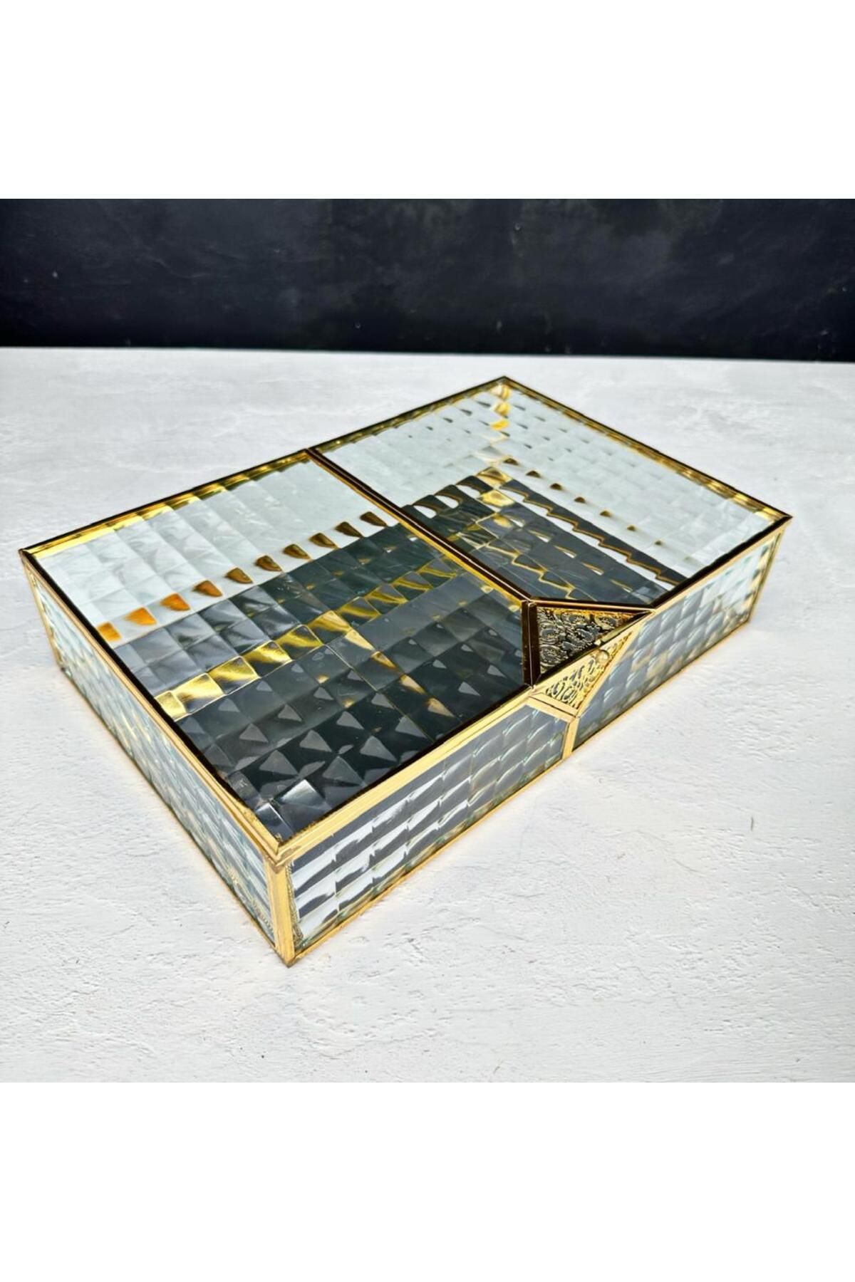 PEK BU LUXURY PRISM GLASS JEWELRY PROMISE ENGAGEMENT CHOCOLATE BOX