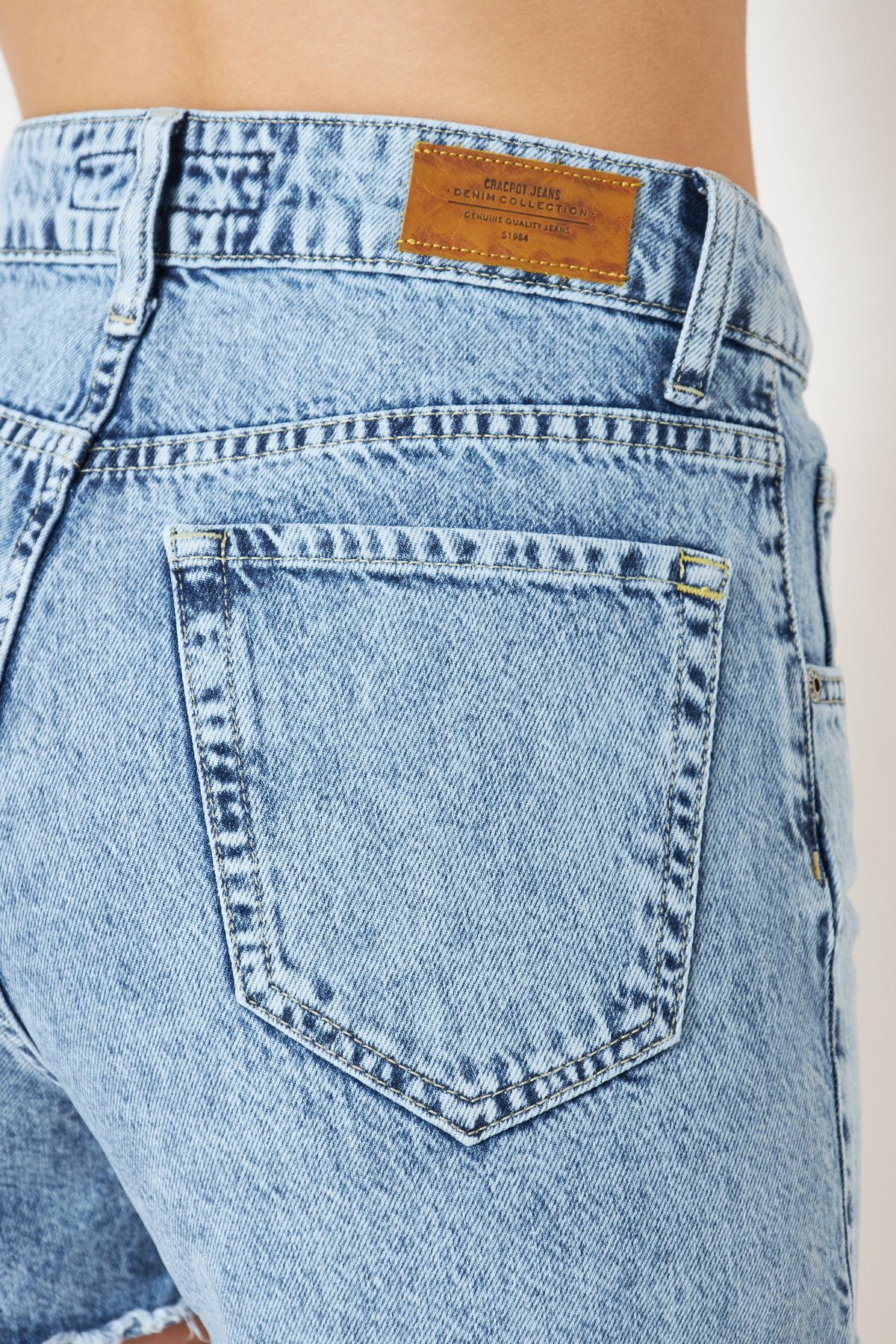 cracpot-Mini Shorts with Front Pattern 7