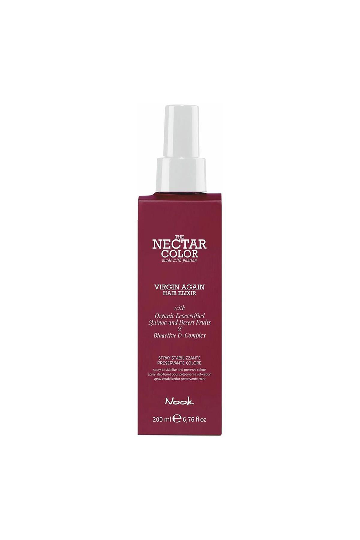 Nook Nectar Color Boyalı Saçlar İçin Parlaklık Etkili Onarıcı Renk Koruyucu Saç Spreyi 200ml — MXSHA-23062