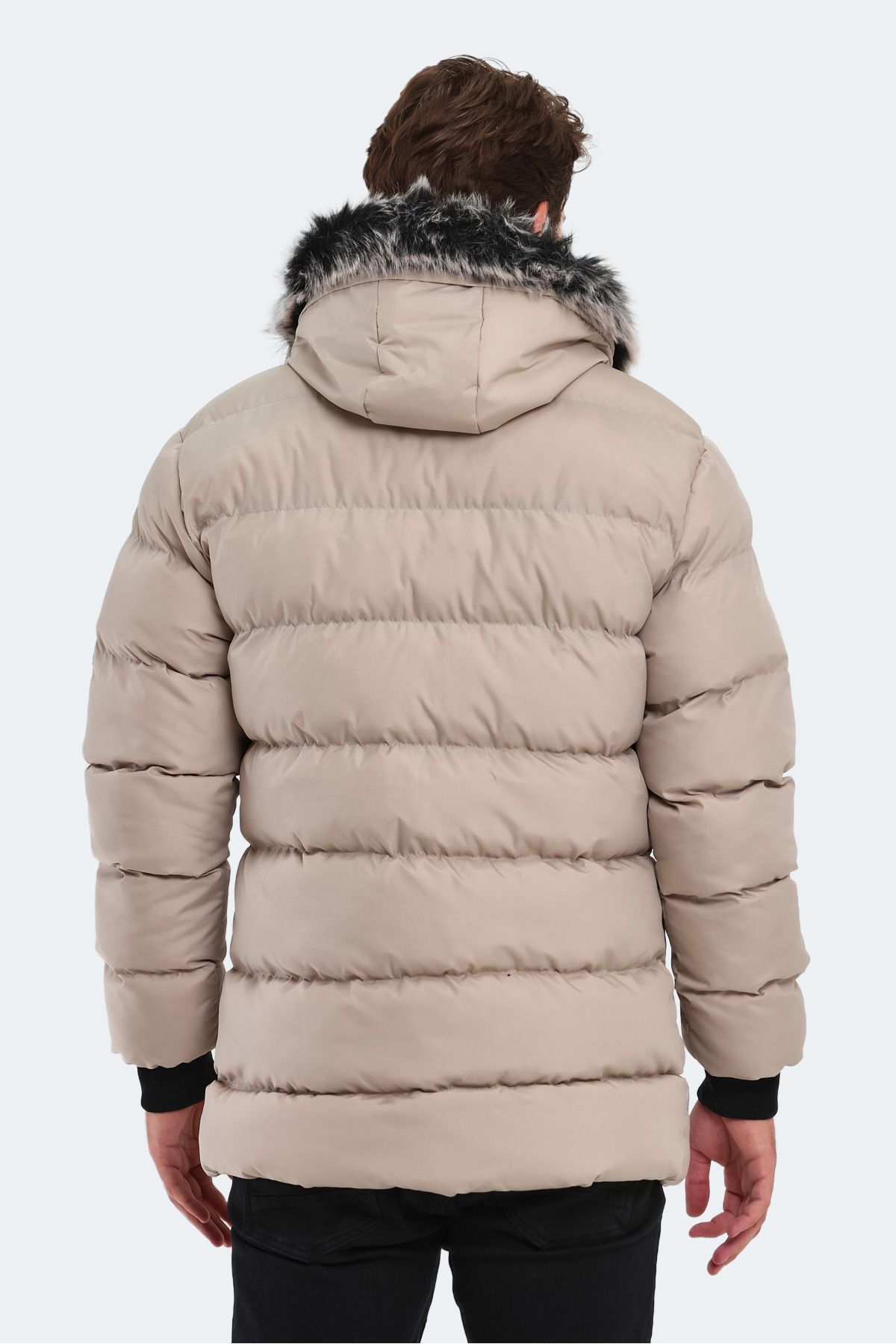 Slazenger-HECK Herrenmantel Steingrau 2