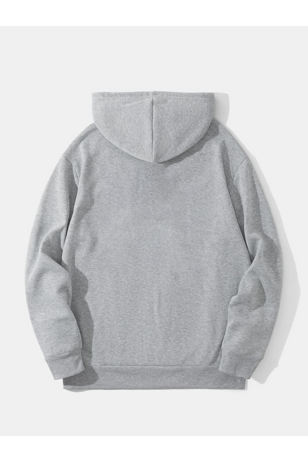 Genel Markalar Kalp Atışı baskılı unisex kapüşonlu Büyük Beden sweatshirt görsel 4