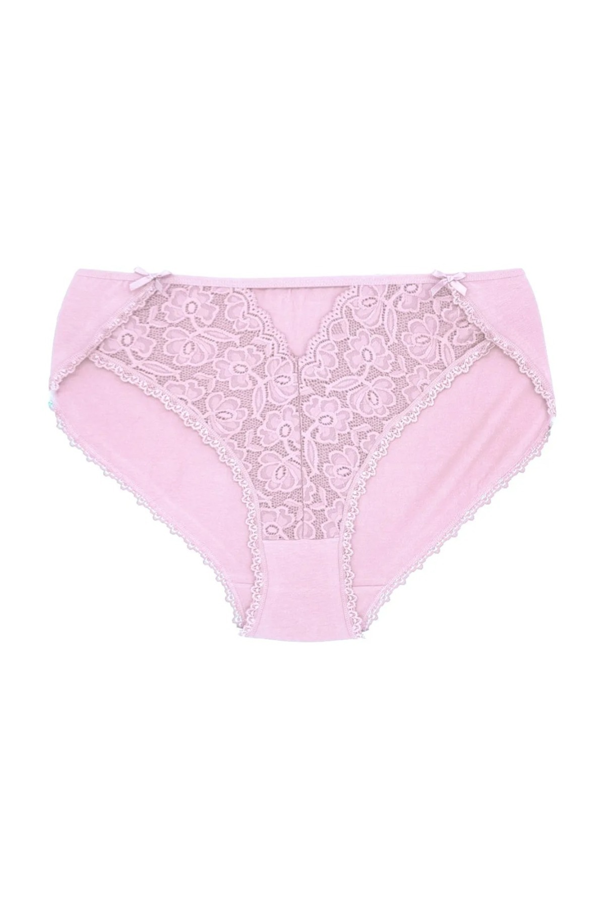 NARIYA-Women's Plus Size Panties High Waist Panties Bato Lace Detailed Comfortable Cotton Panties Underwear 3