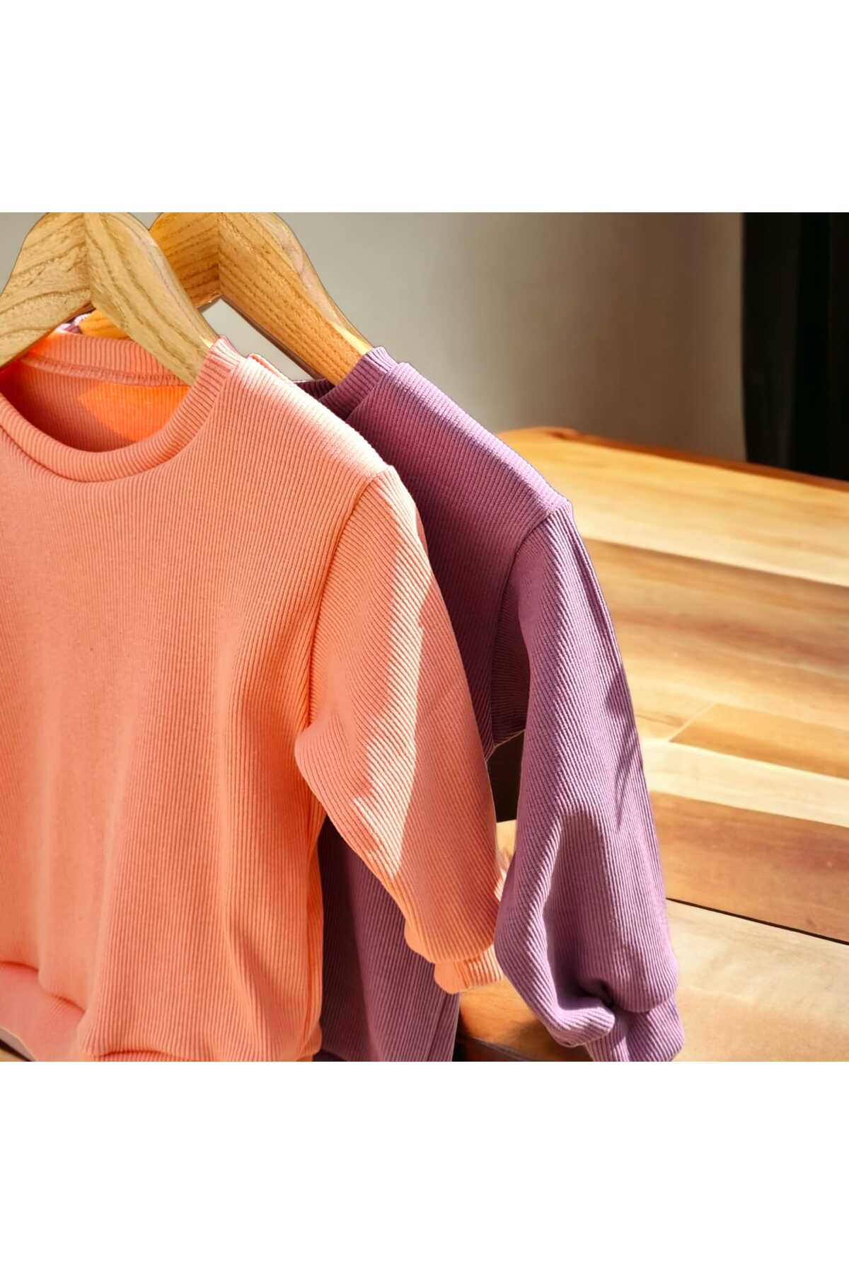 سویشرت پسرانه صورتی Genel Markalar | İKİLİSWEAT اورجینال - تصویر 3