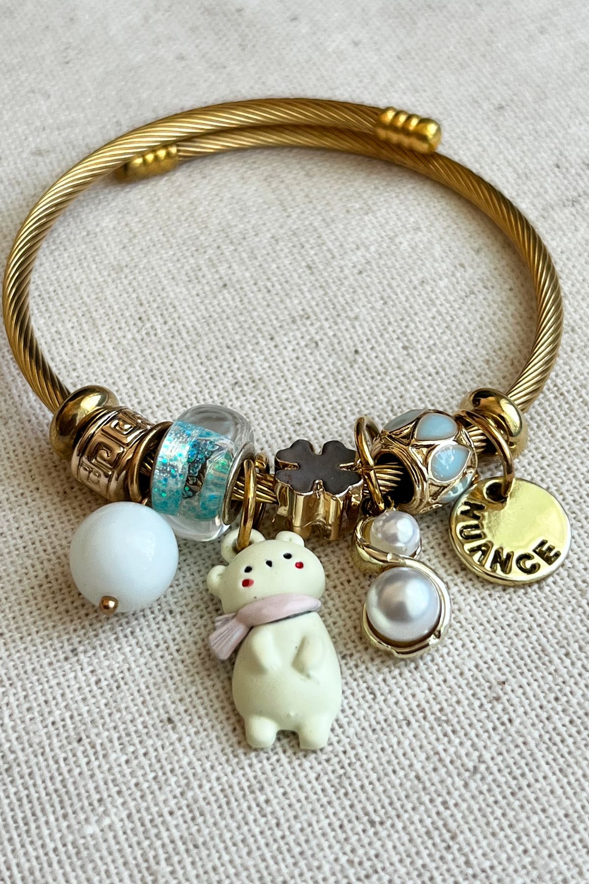 Teddy bear outlet charm bracelet