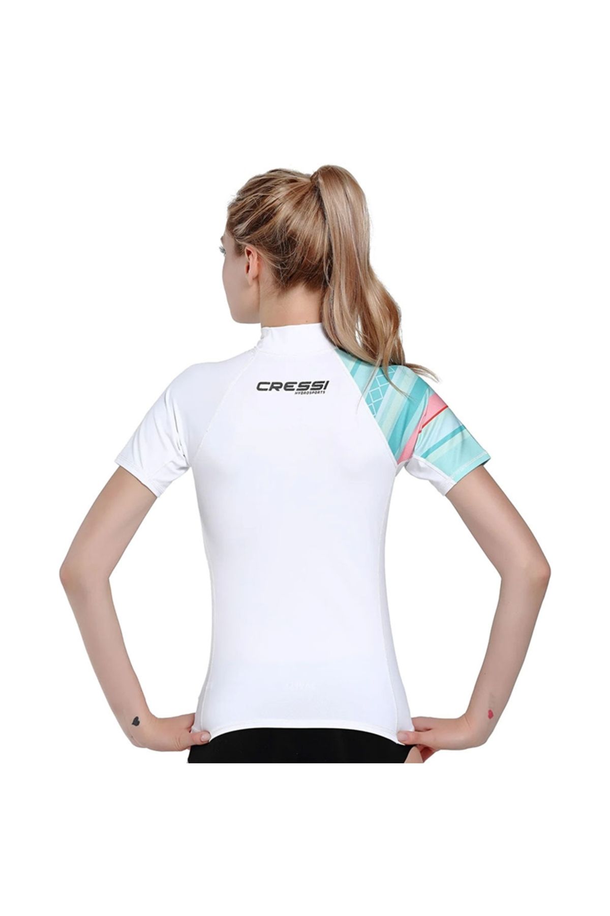 لوازم جانبی غواصی سفید محافظ بثورات سپر T shirt Who Aquamarine xs نه: 1 cressi sub
