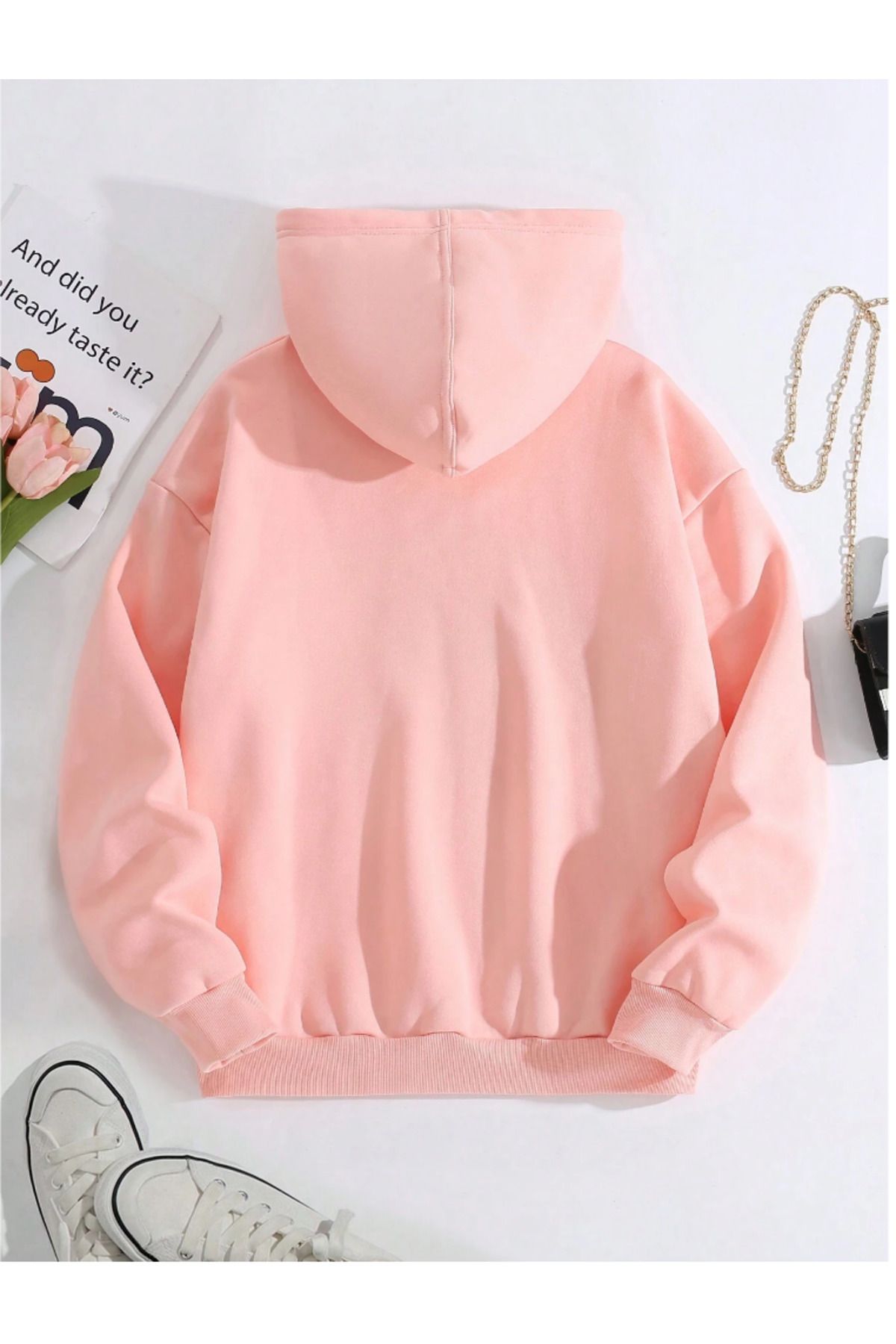 Trendseninle Women s Pink Michigan United State Printed Hooded