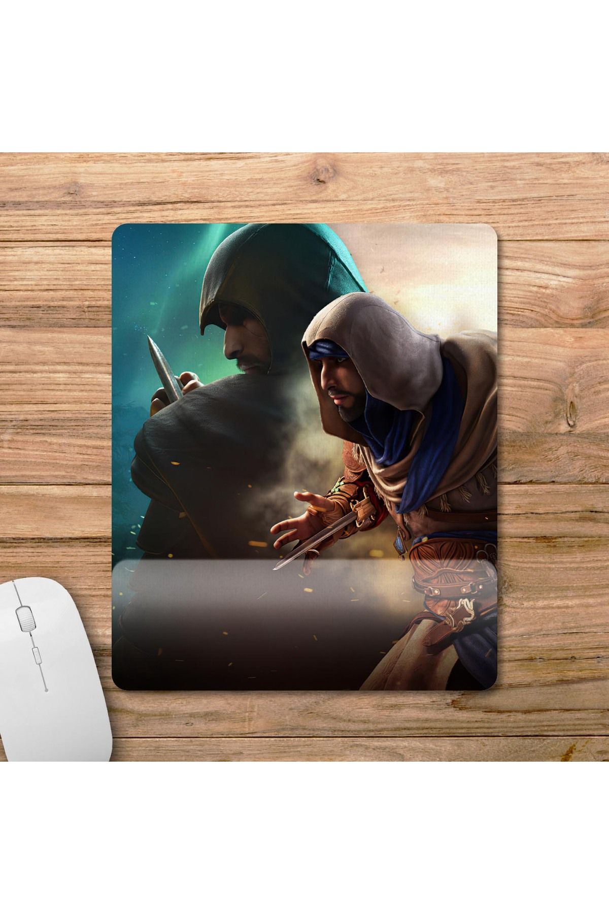 Pixxa-Assassin's Creed Mirage Mousepad with Wrist Support Model - 2 1
