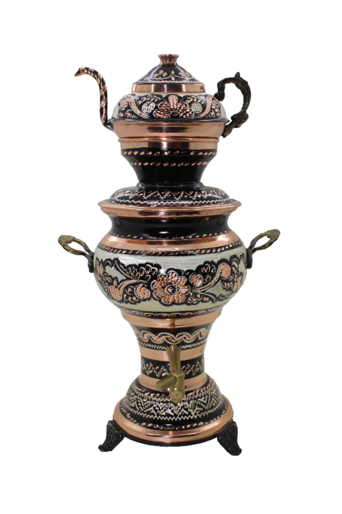 Erzincan Bakırcısı EL İŞLEME SÜS SEMAVER ÇAY MAKİNESİ