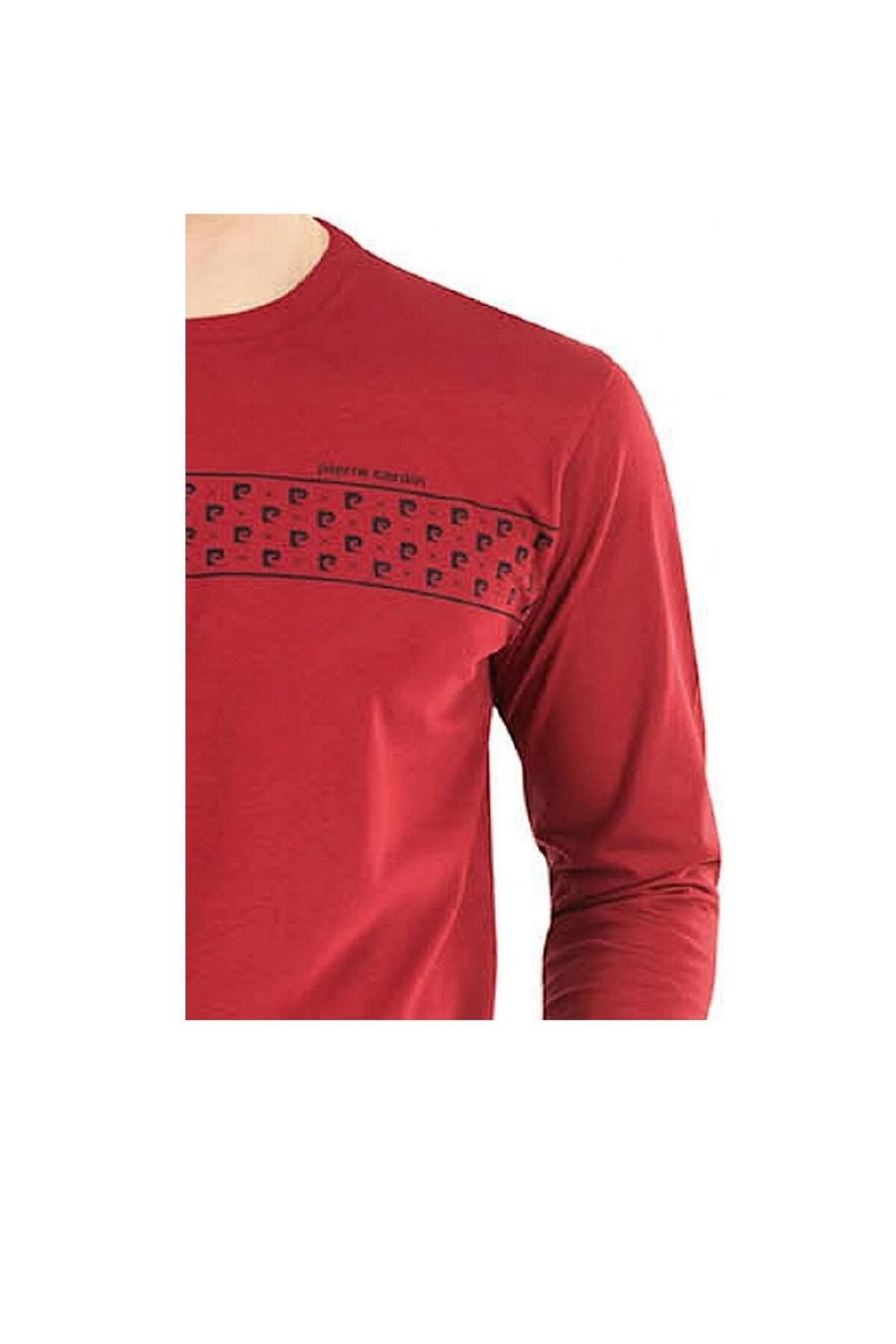 ست پیژامه قرمز مردانه لباس خواب CARDIN 6032 Pierre Cardin