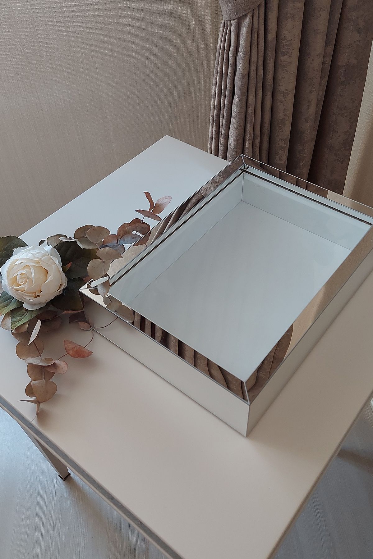 Verda Çerçeve-New Trend 25x35 Cm Silver Deep Rose Design Frame without LEDs!Rose Box Memory Frame!Unnamed 4