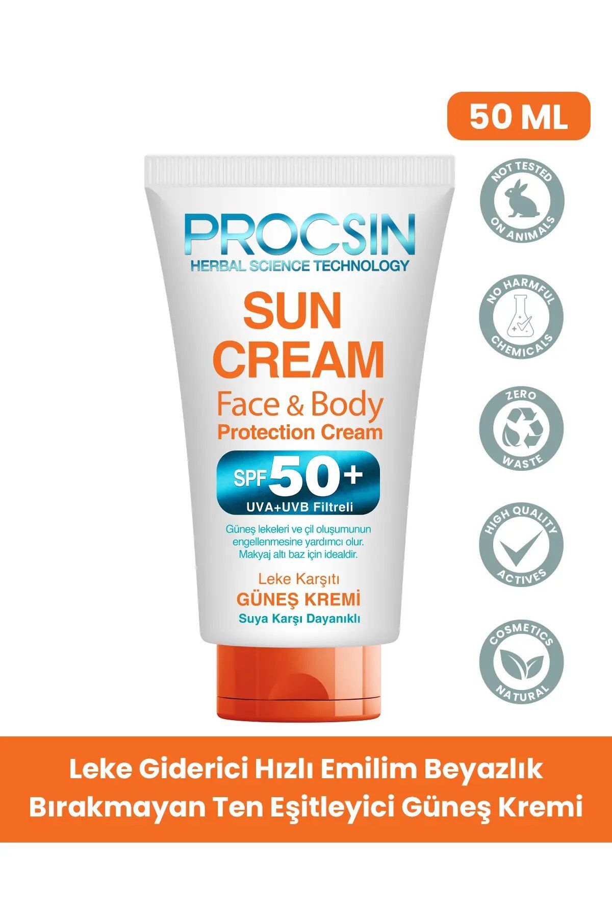 PROCSIN کرم ضد آفتاب Spf 50 ضد لکه های تیره با محافظت بالا 50 میل