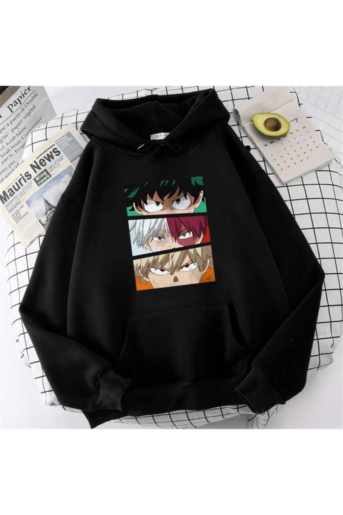 Touz Moda dompuleri moda My Hero Academia Eyes Printed Black