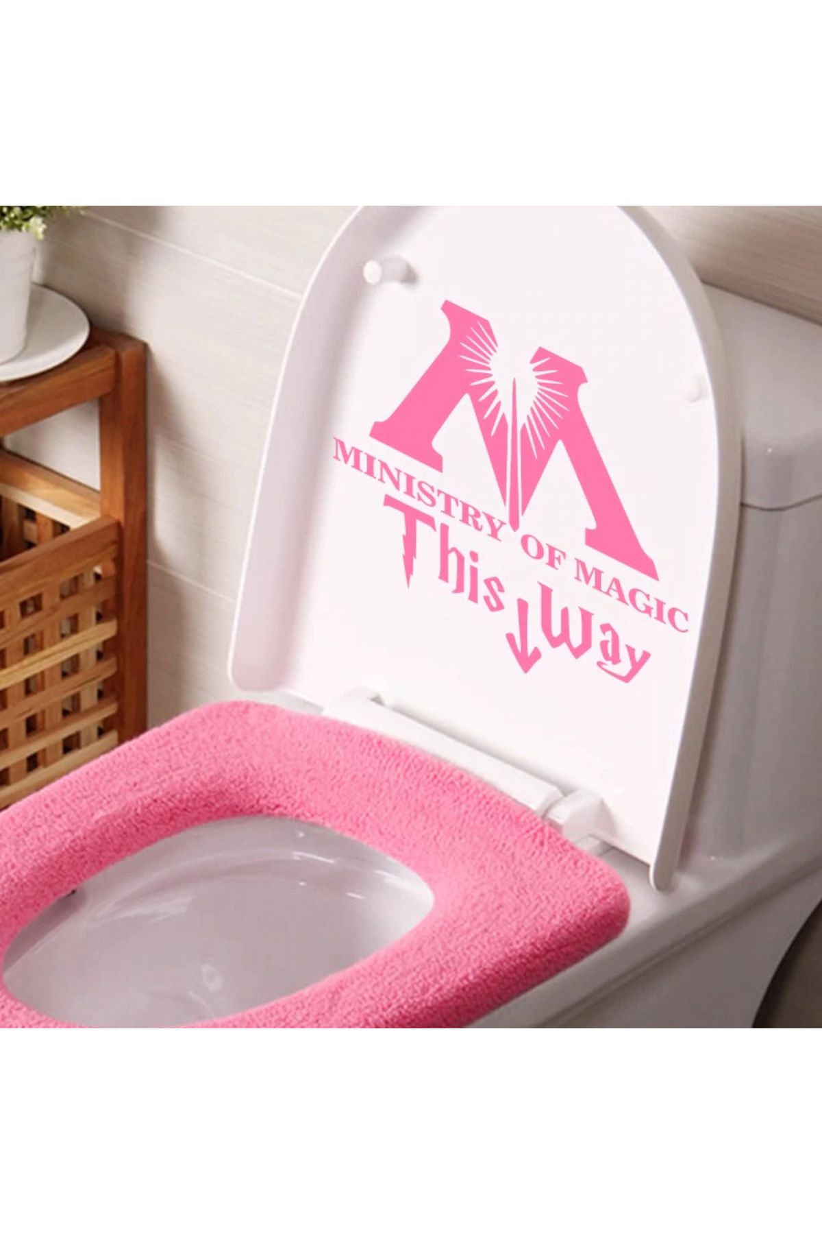 BENİMSER REKLAM-Harry Potter | Ministry Of Magic Toilet Seat Sticker | Bathroom WC Sticker 3