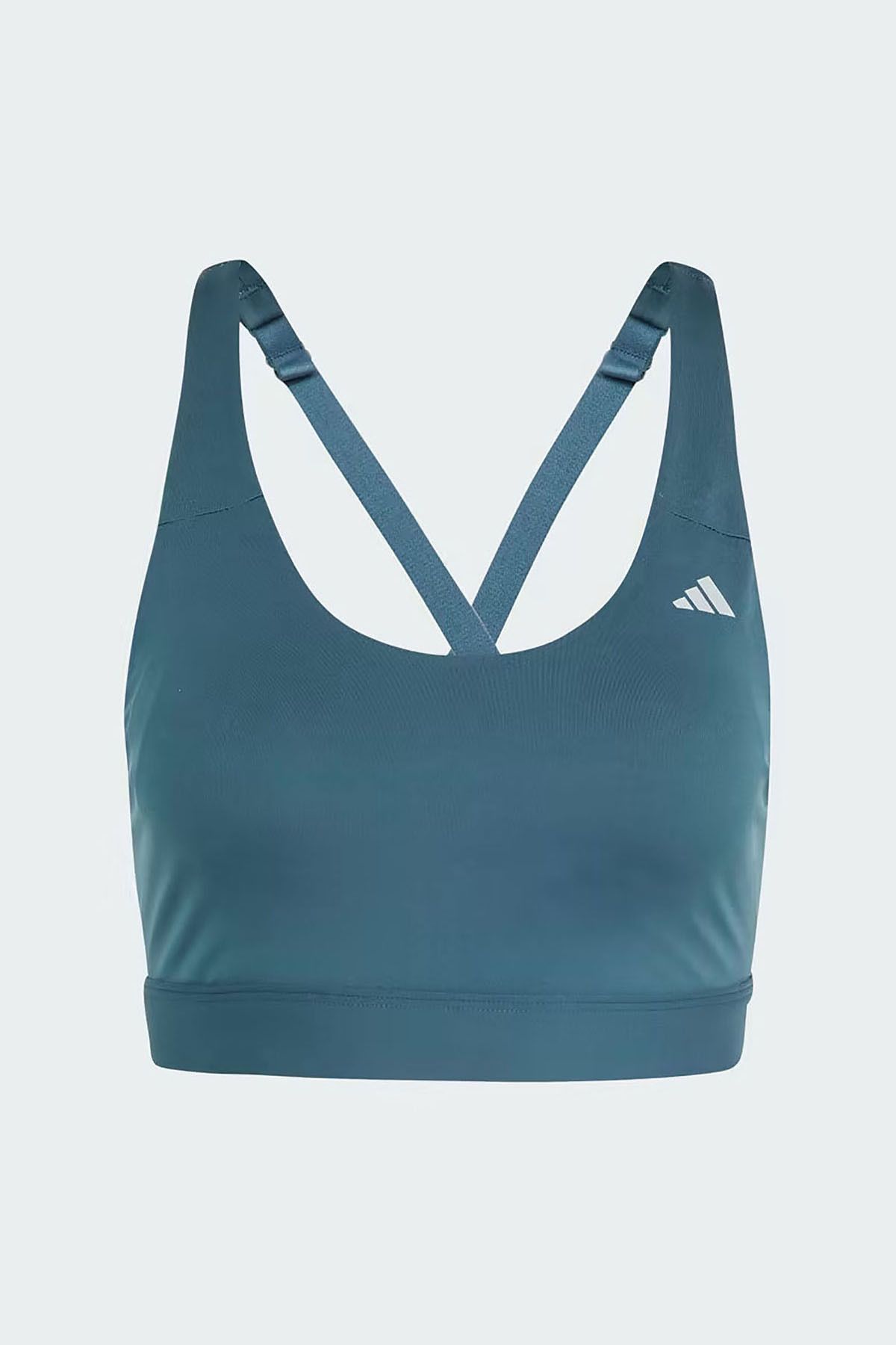 adidas Sports Bra - Silver-colored - Plain - Trendyol