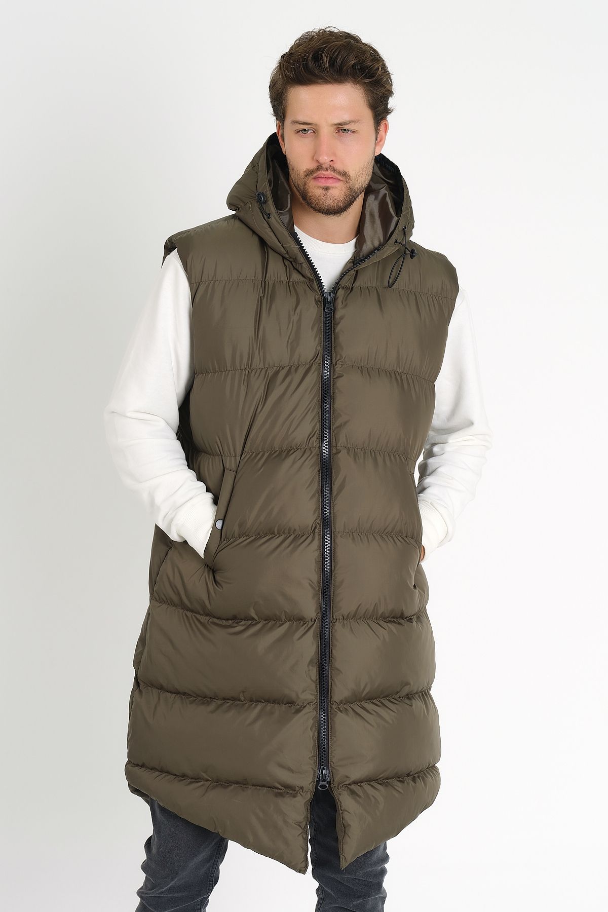 Weyeze-Long Puffer Vest AC-K59123LNS 3