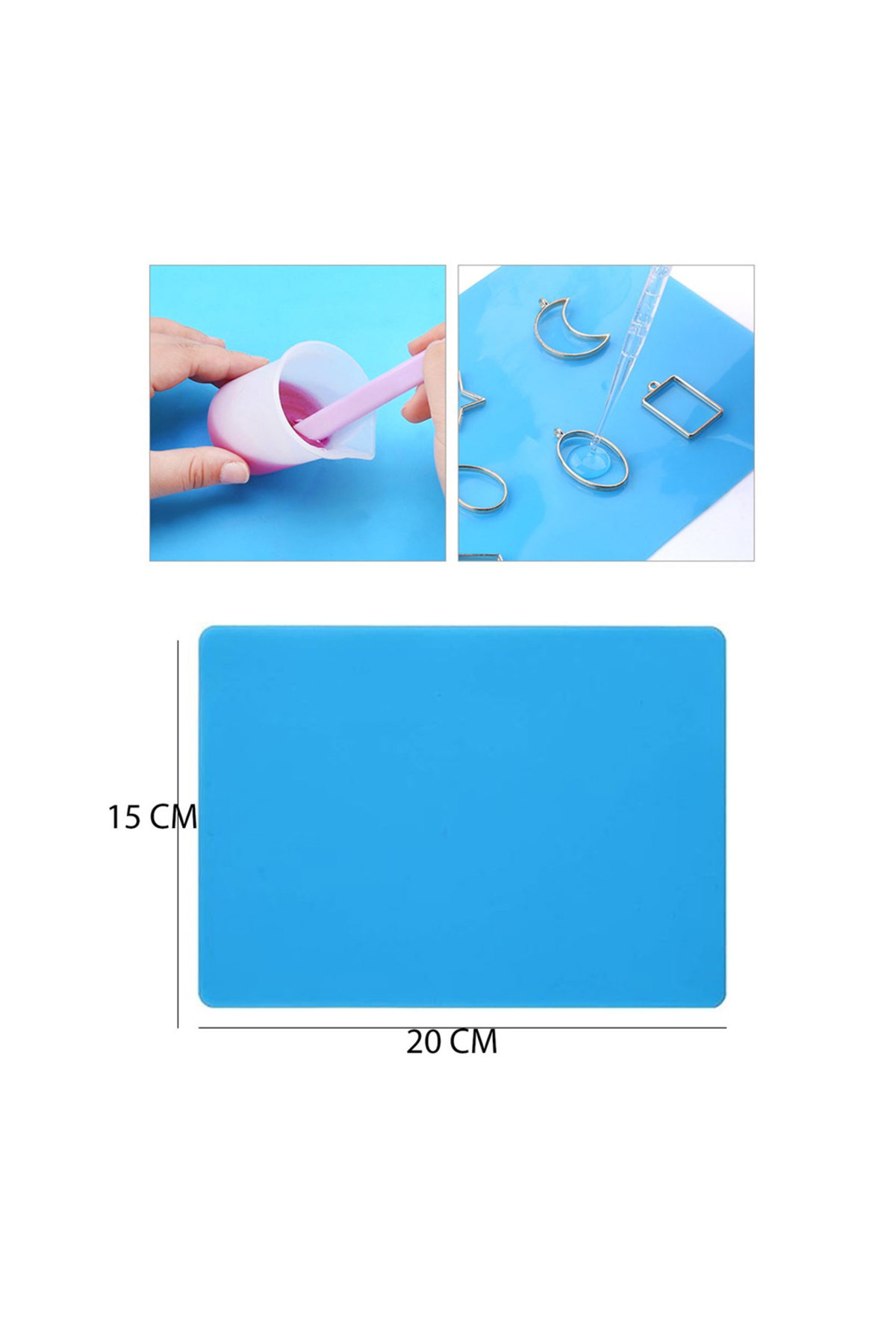 Epoxy Table Protective Silicone Pad Silicone Working Mat 20x15cmGT-9447