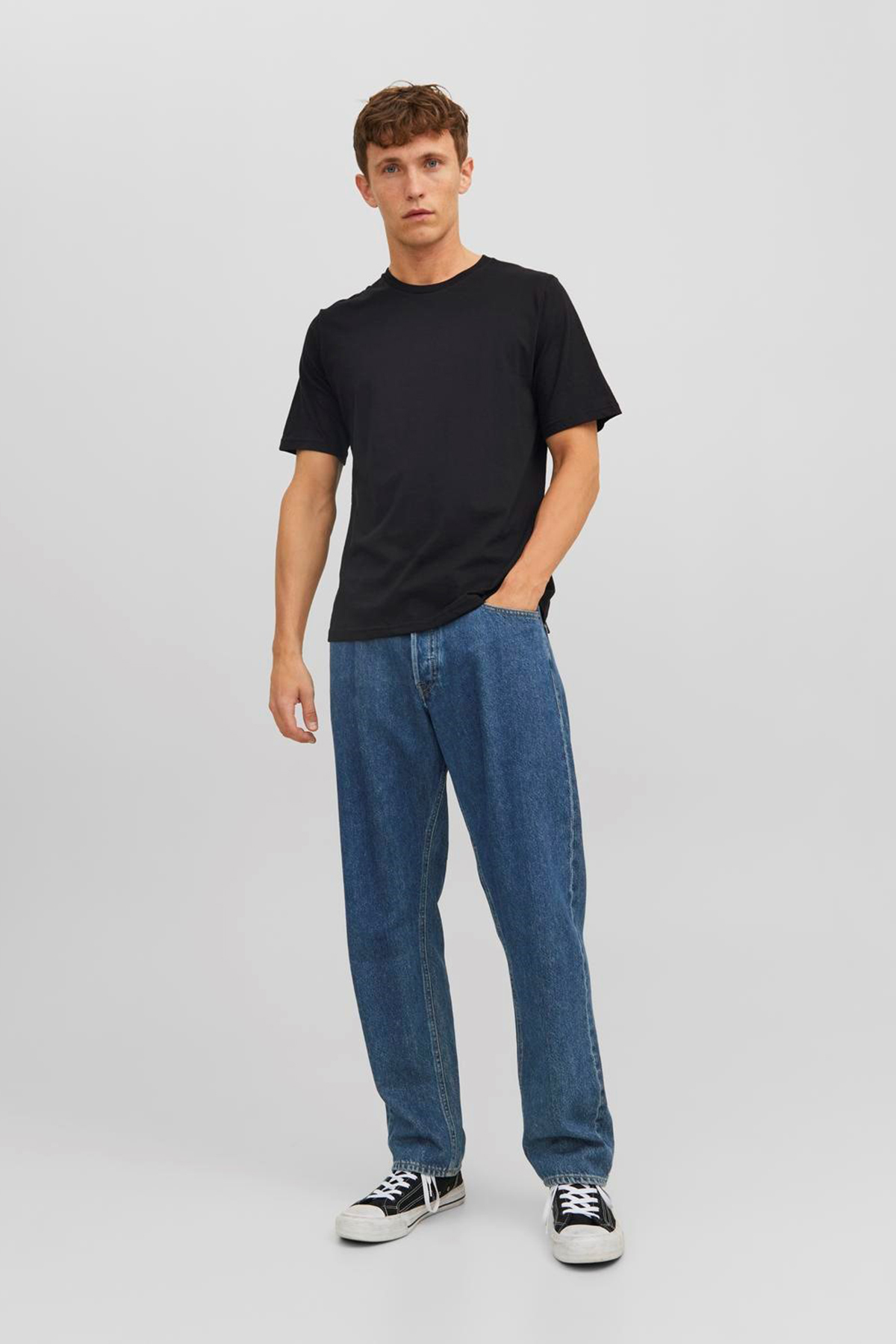 تیشرت مردانه مشکی جک اند جونز | 12248076 اورجینال - تصویر 7