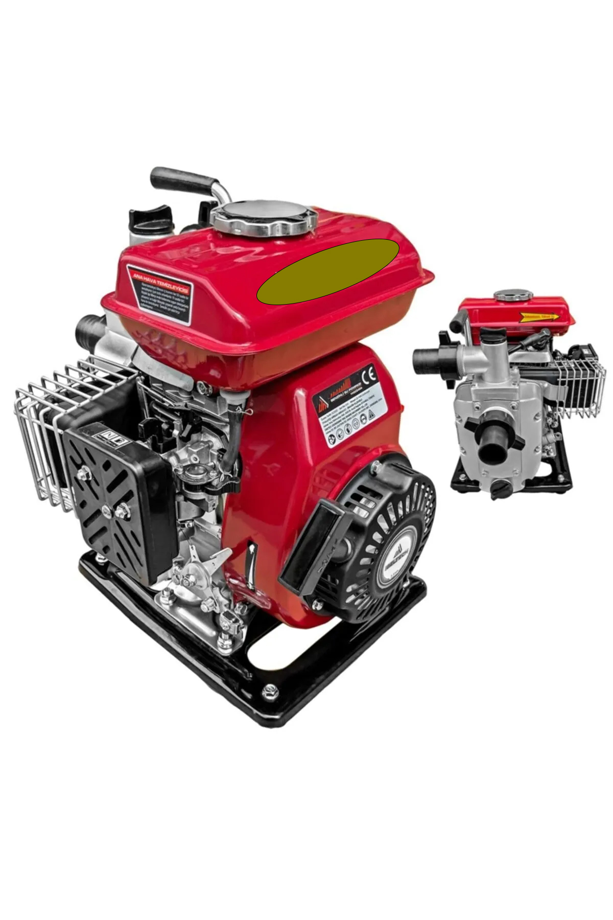 MOONSHOP 2.5 Hp 1.5" Inç Benzinli Su Motoru Su Pompası 15 Metre Dik Basar 150 Metre Yatay Atar.