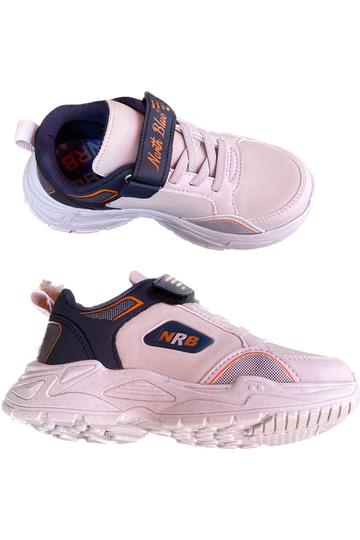 North Blue-Boy's Gray Orthopedic Sole Waterproof Velcro Sneakers Sneakers 3