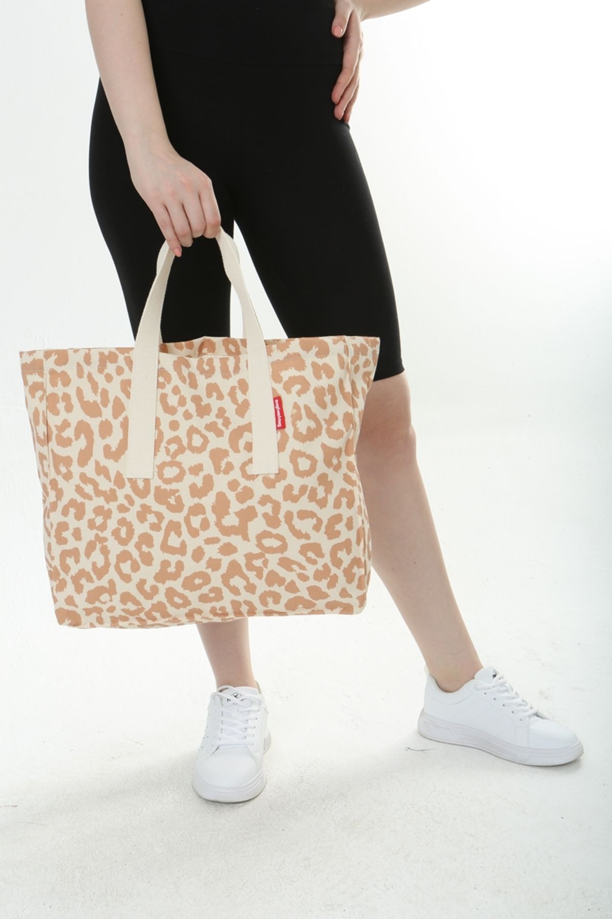 Serkan Çanta Bez Çanta Atölyesi-Cloth Bag Leopard Pattern Tote Bag 8