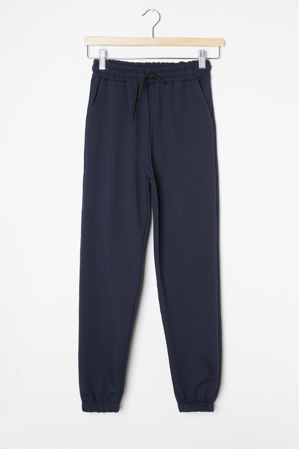 Girls navy blue sweatpants deals