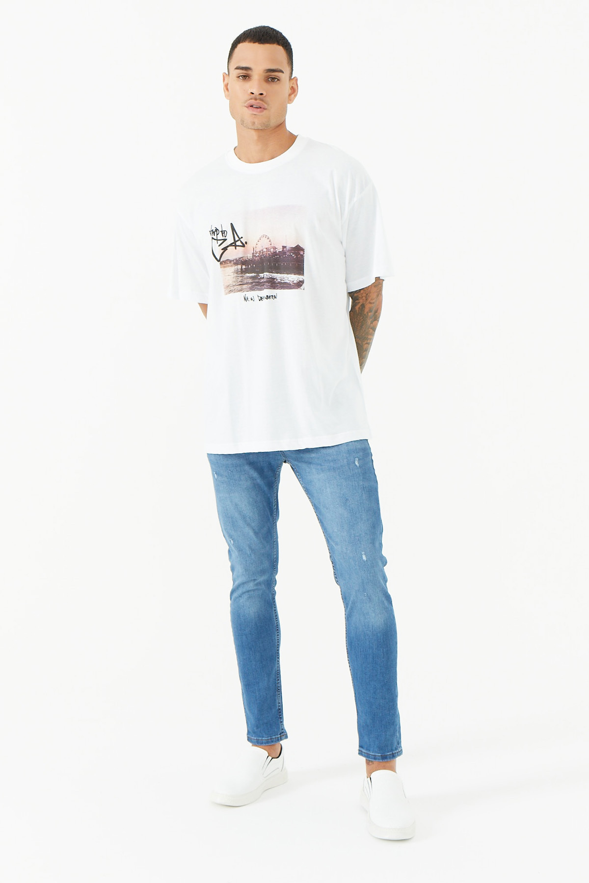 PAULMARK  ERKEK BİSİKLET YAKA T-SHIRT R-8710 - Görsel 5