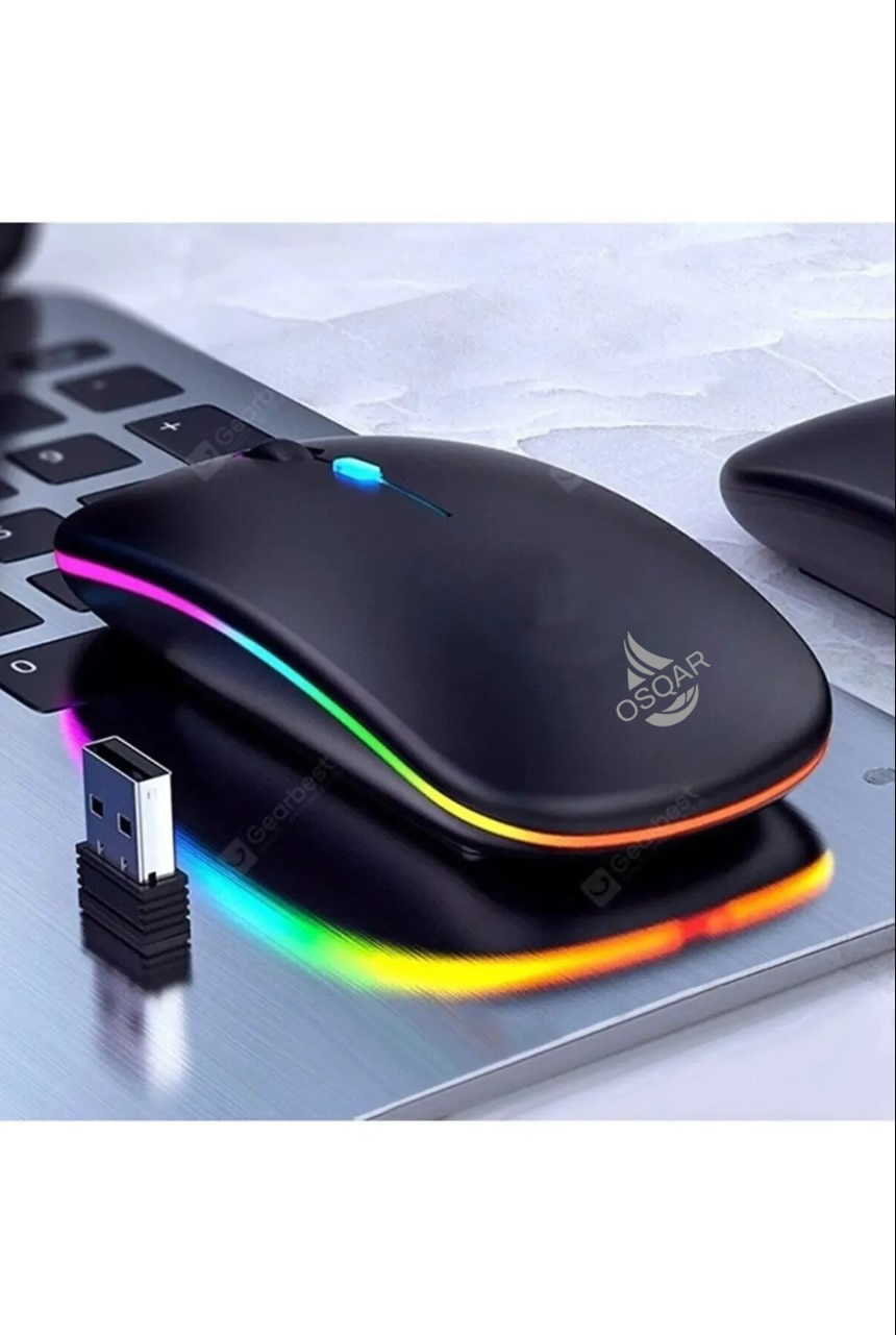 Osqar Kablosuz Fare Wireless Mouse 4 Tuşlu Renk Sessiz Şarj Edilebilir ...