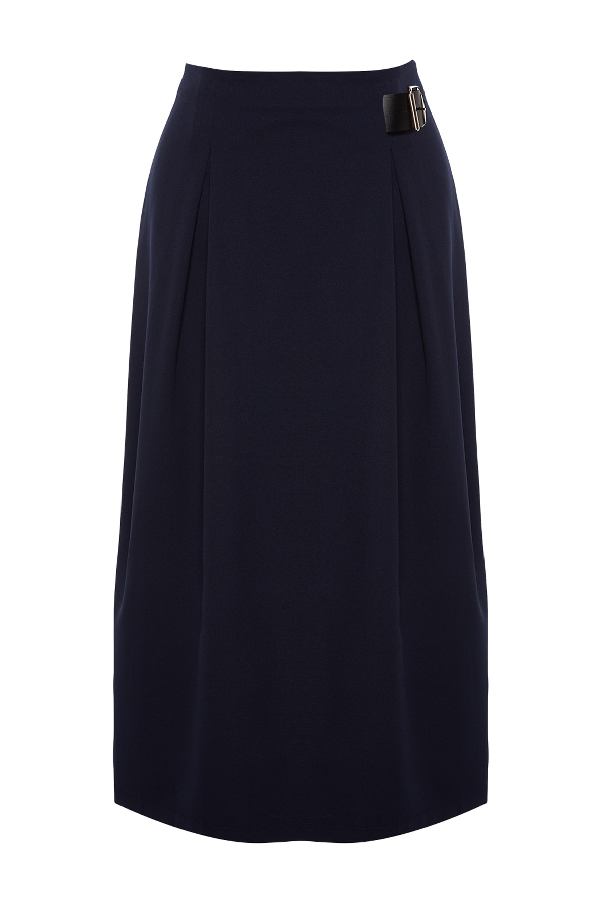 Trendyolmilla  Lacivert Kemer Detaylı Dokuma Etek TCTAW24EE00014 - Görsel 6