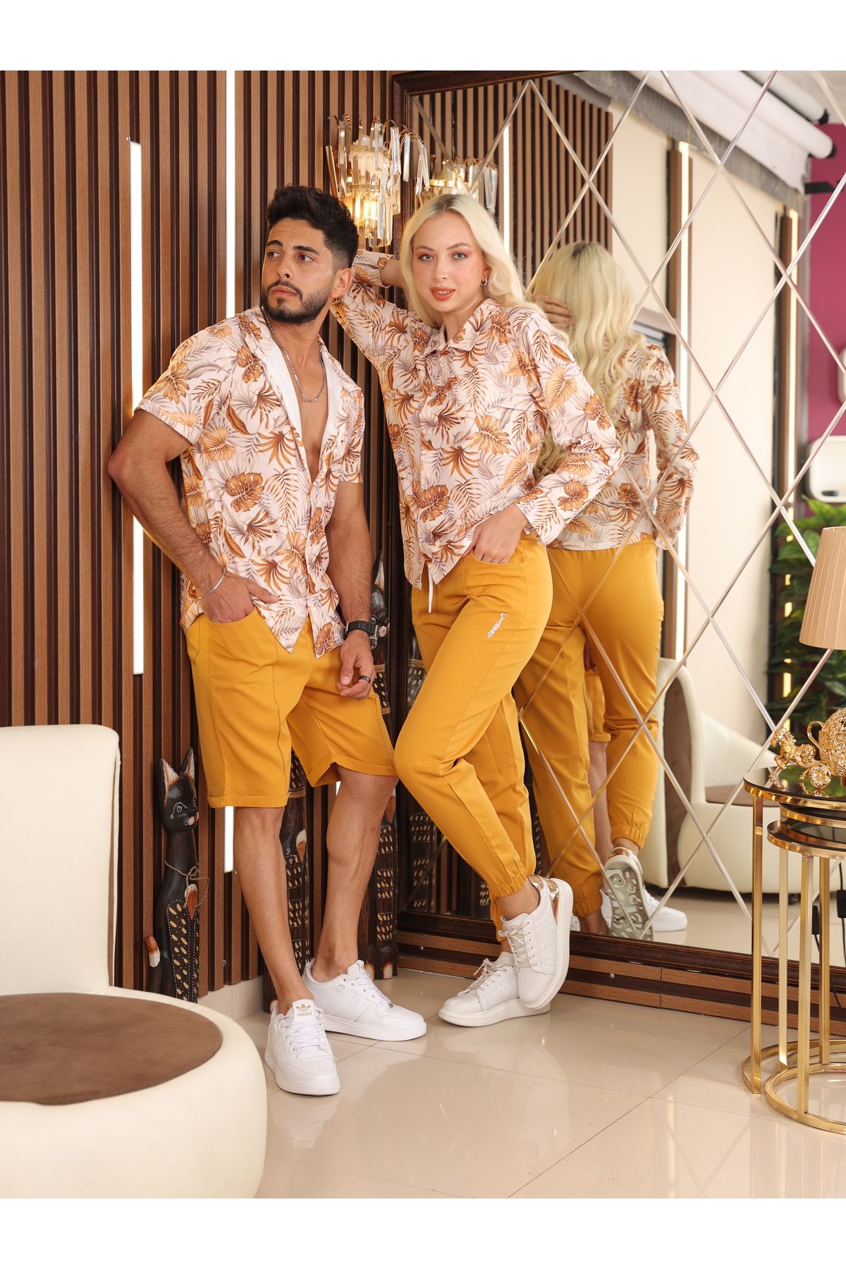 Classy Two Piece Set Yellow Regular fit Trendyol