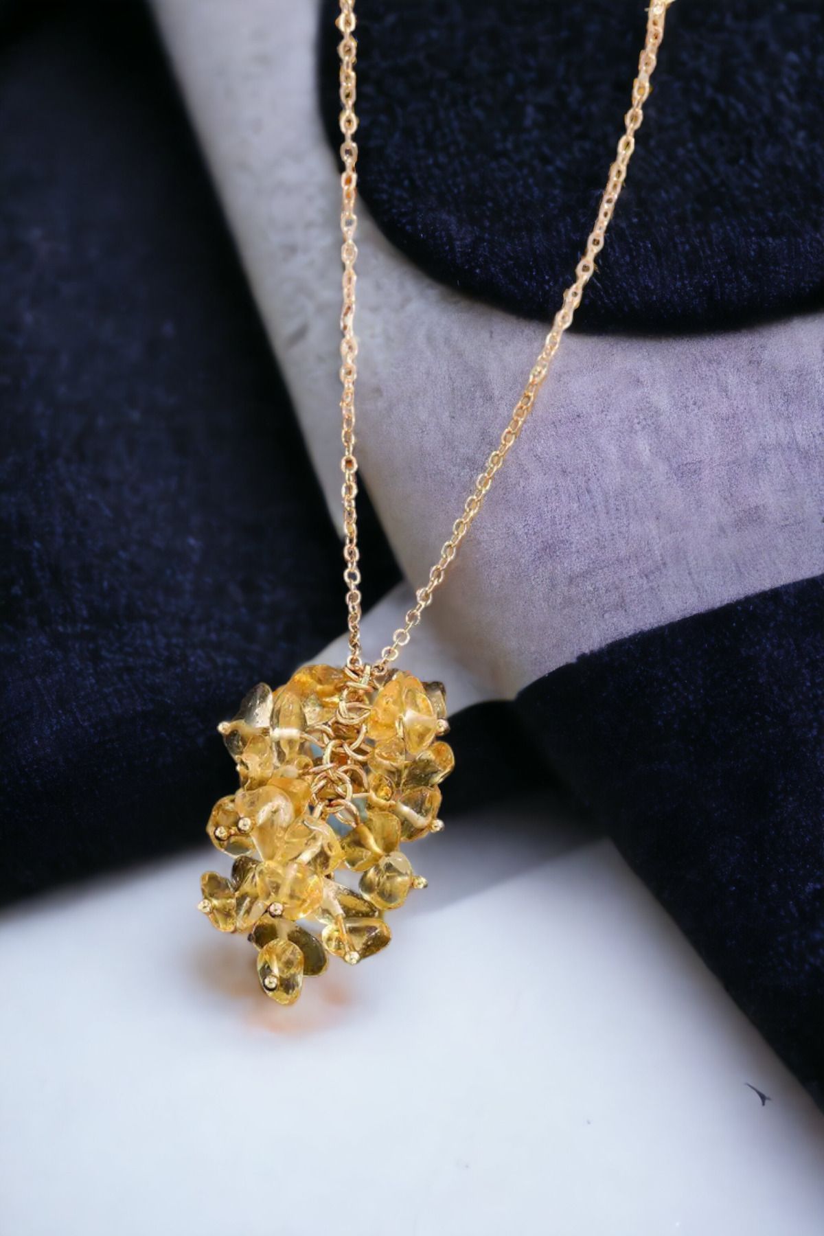 Yellow natural stone jewelry sale