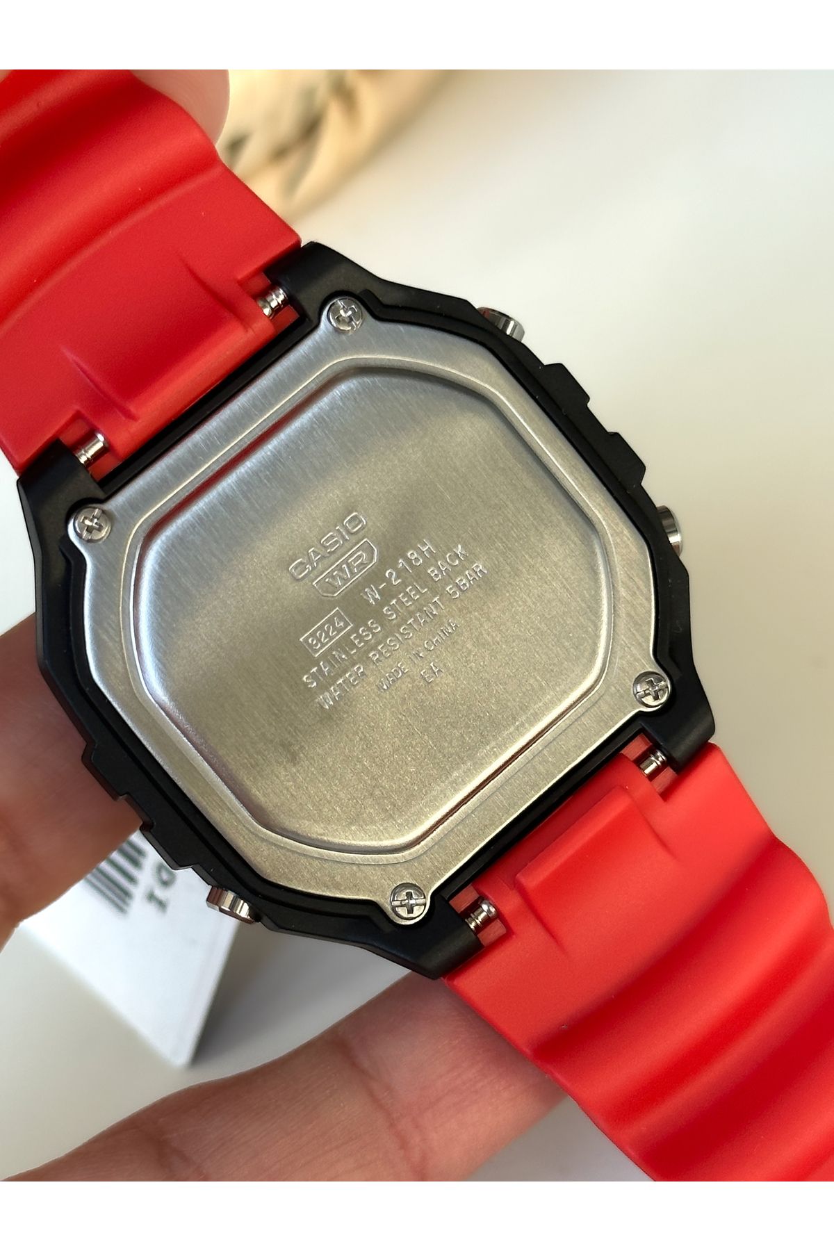 Casio stainless steel back water resistant 5bar cheap