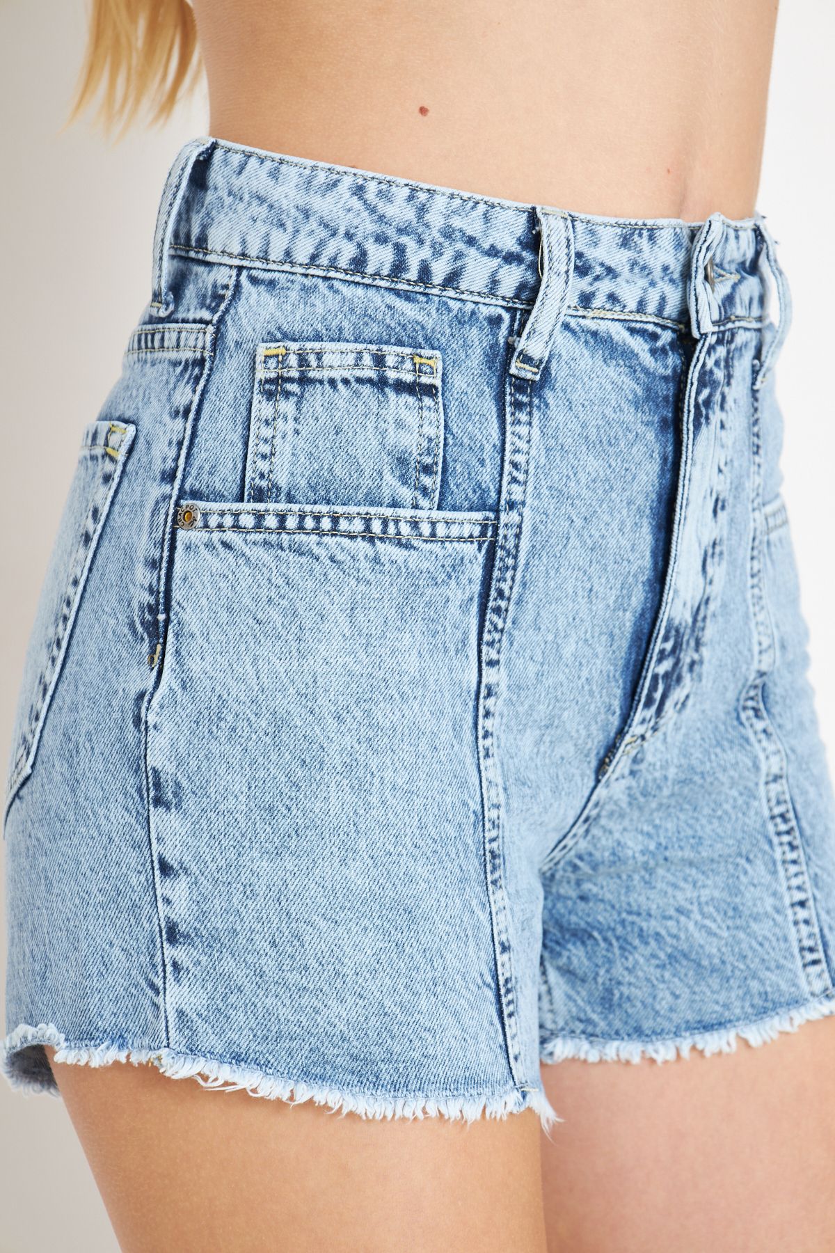 cracpot-Mini Shorts with Front Pattern 5