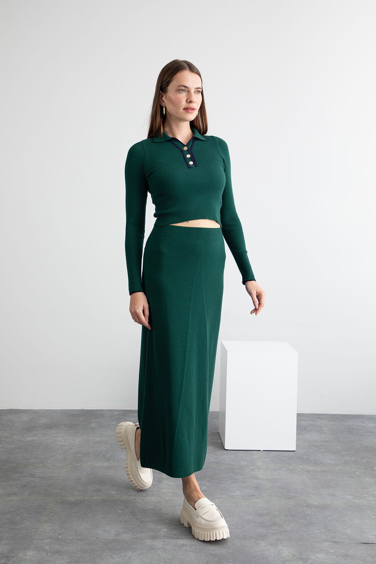 Emerald green polo neck new arrivals