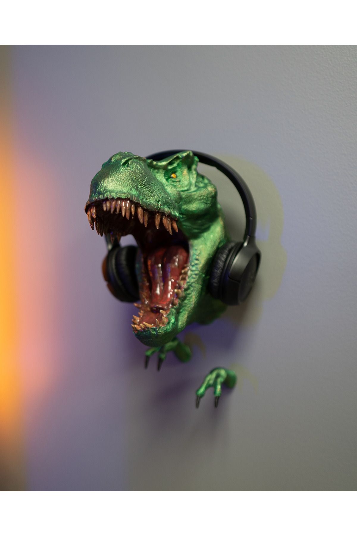 TuransoyCraft T-Rex Muhteşem Gaming Kulaklık Askısı Standı (DEV BOY)