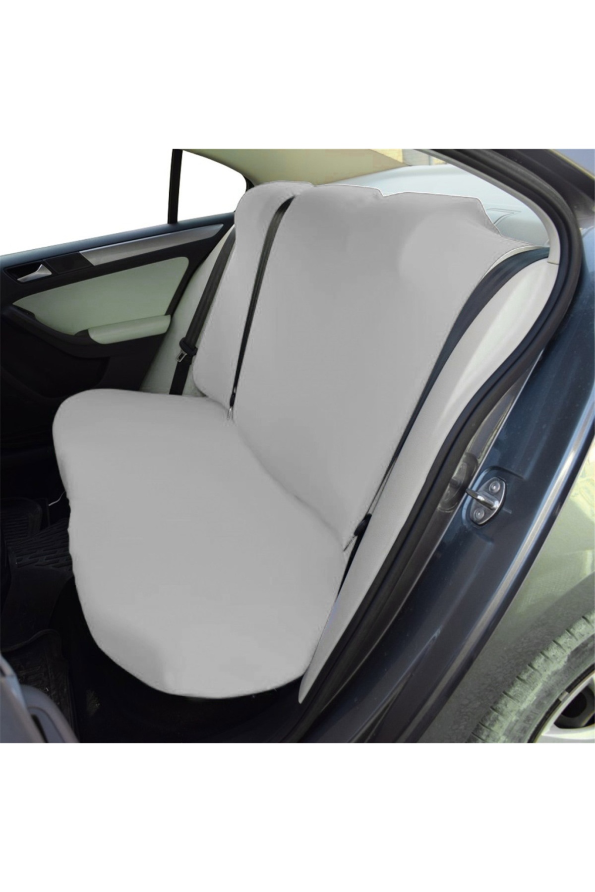 Tegin Hyundai Accent Era 2005-2011 Uyumlu Oto Koltuk Koruyucu Kılıf Araç Gri Penye Servis Kılıfı fotoğrafı 3 (önizleme)