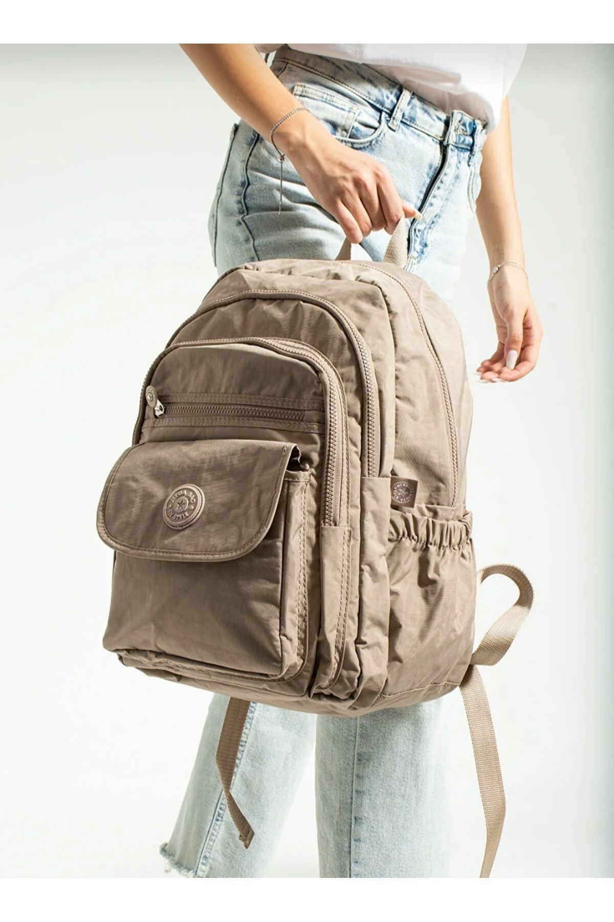 GP GUES POLO-SCHOOL BAG MEGA LARGE SIZE MULTI COMPARTMENT BACKPACK (WITH MONKEY) 1