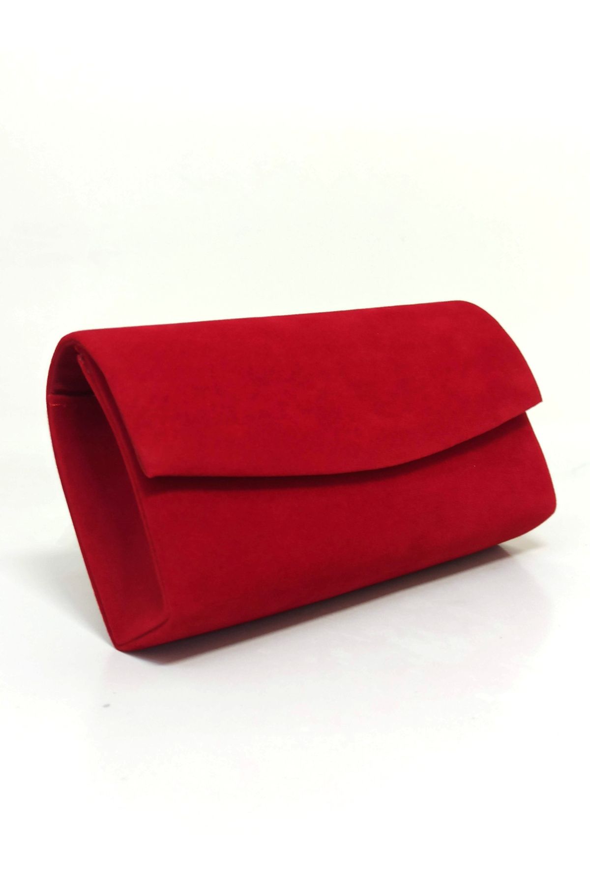 Red suede new arrivals evening bag