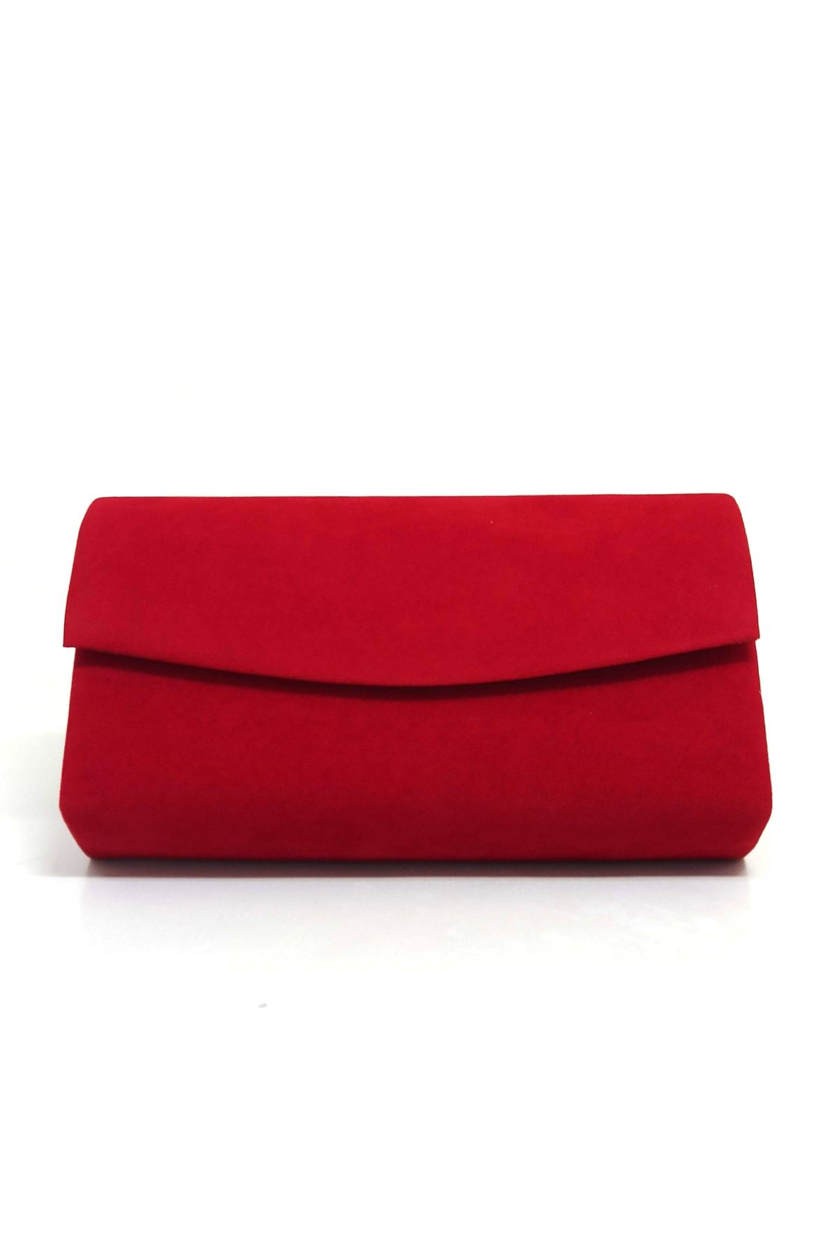 Red suede evening bag on sale