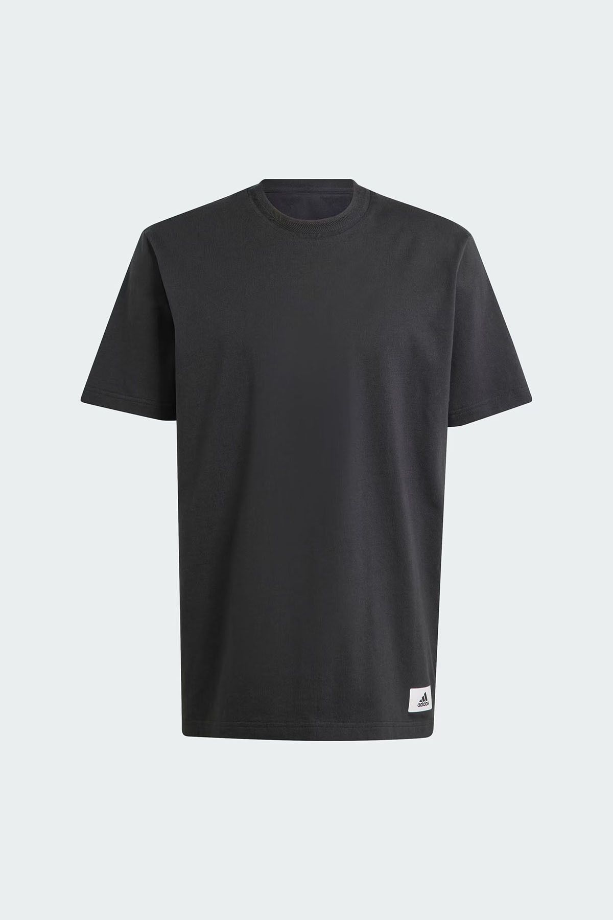 Adidas plain black t shirt cheap