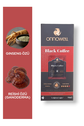 onnowell Premium Gourmet Black Coffee - Reishi Ganoderma & Ginseng
