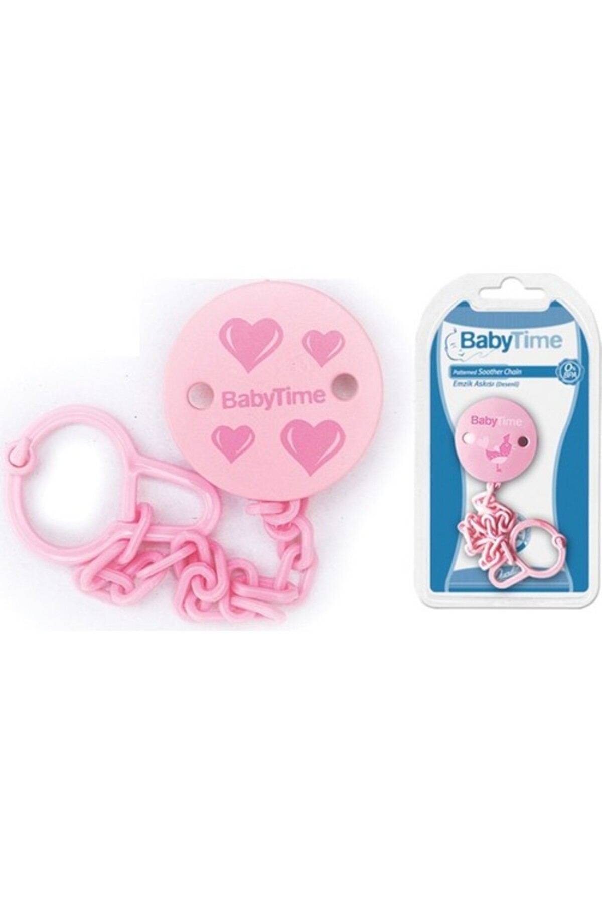 Bebe Time Desenli Emzik Askısı