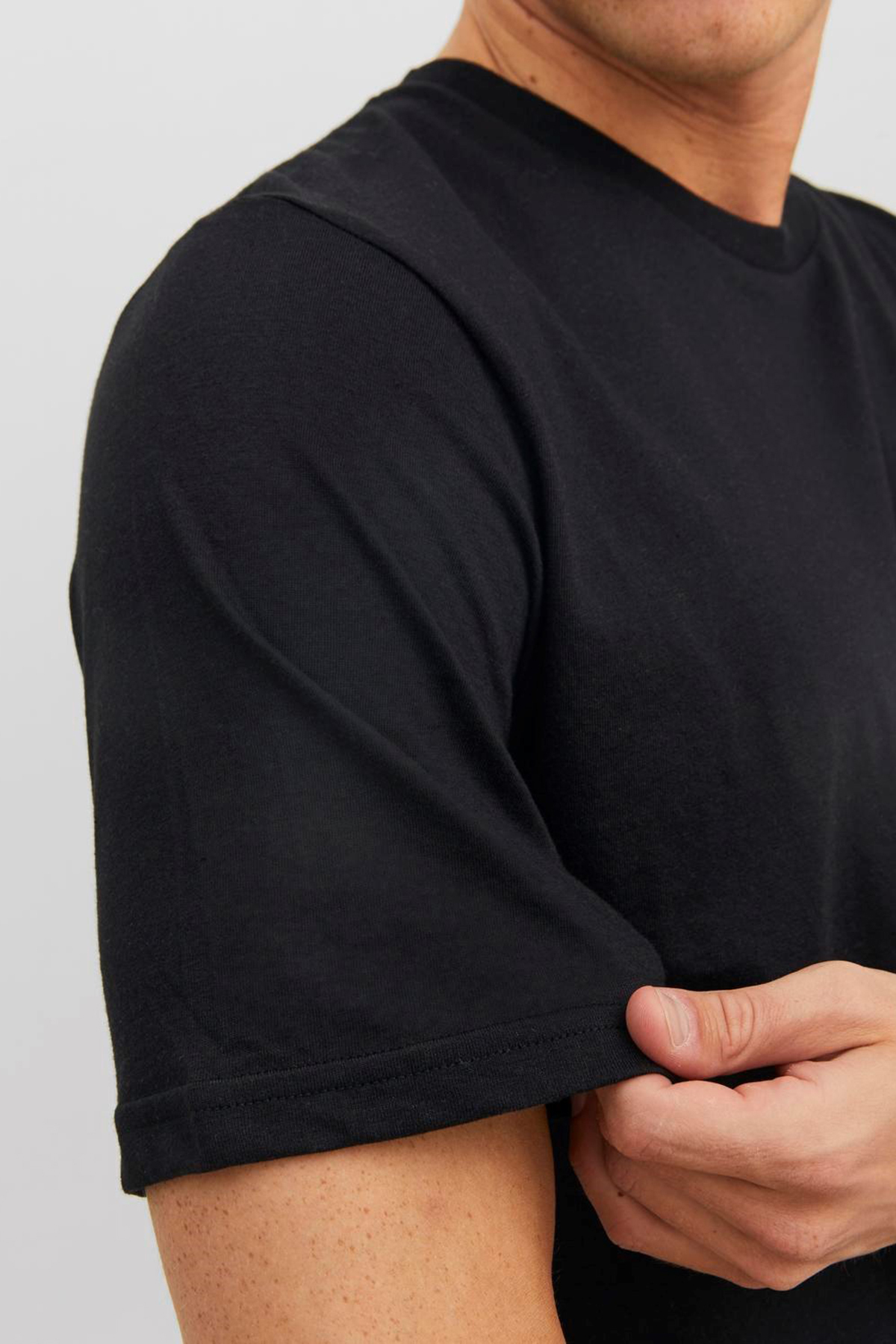 تیشرت مردانه مشکی جک اند جونز | 12248076 اورجینال - تصویر 6