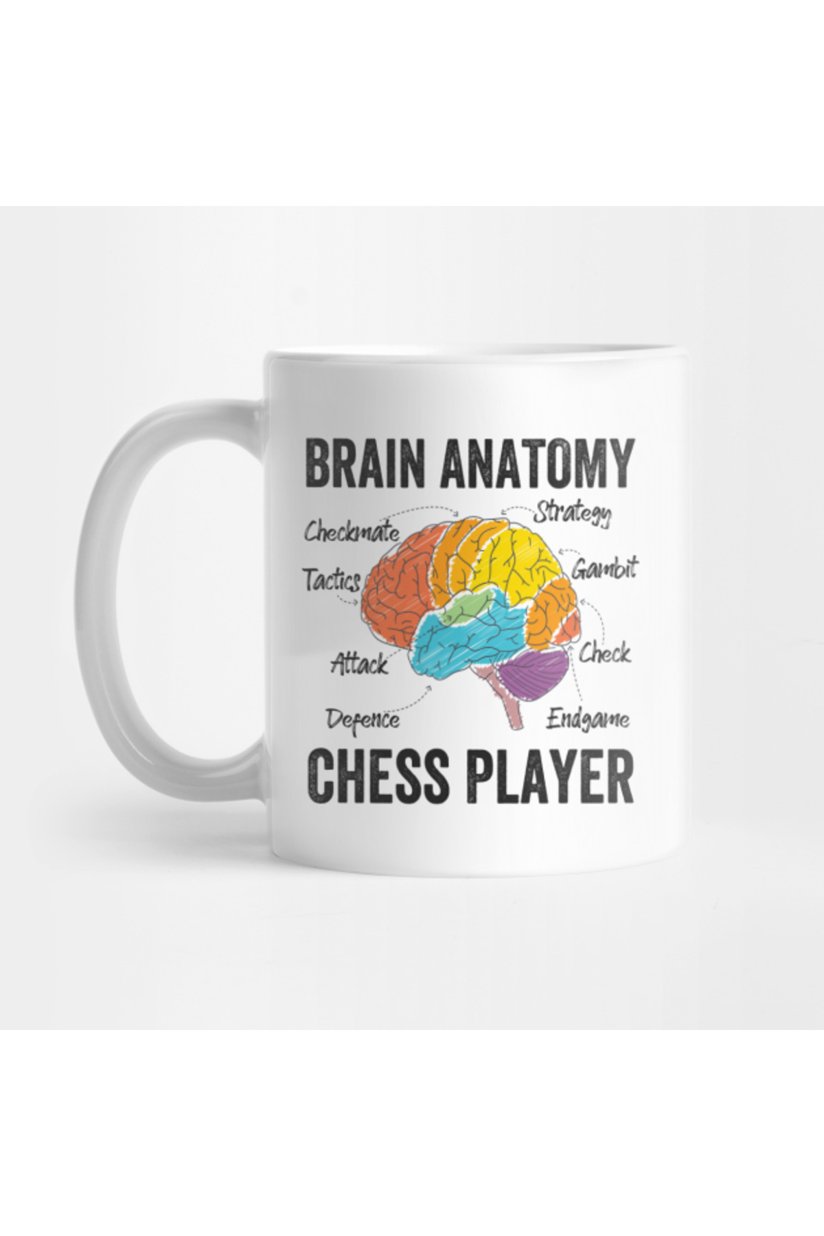 Chess Player's Brain Anatomy Mug