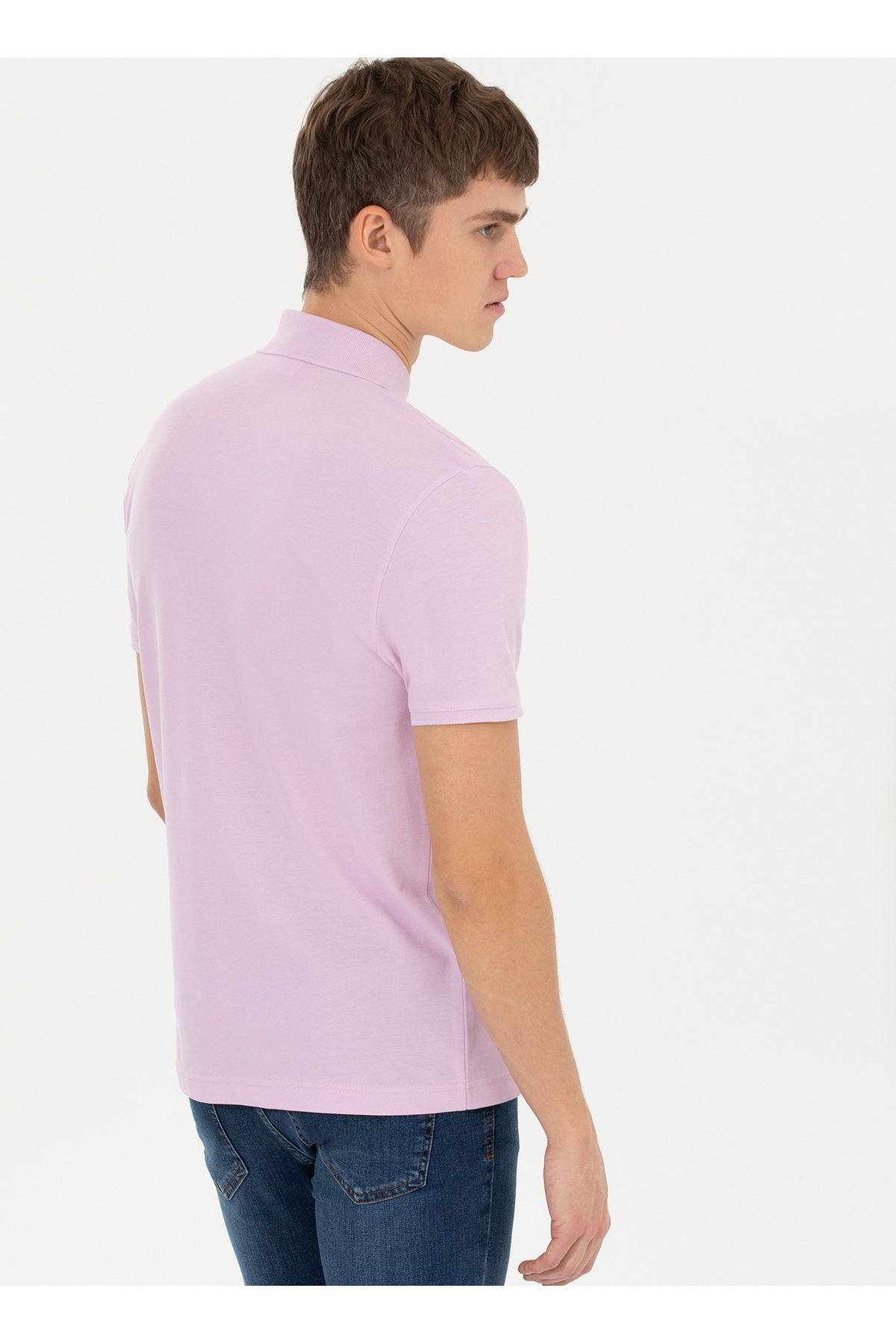 تیشرت مردانه صورتی یو اس پولو | 5003069024 اورجینال - تصویر 3