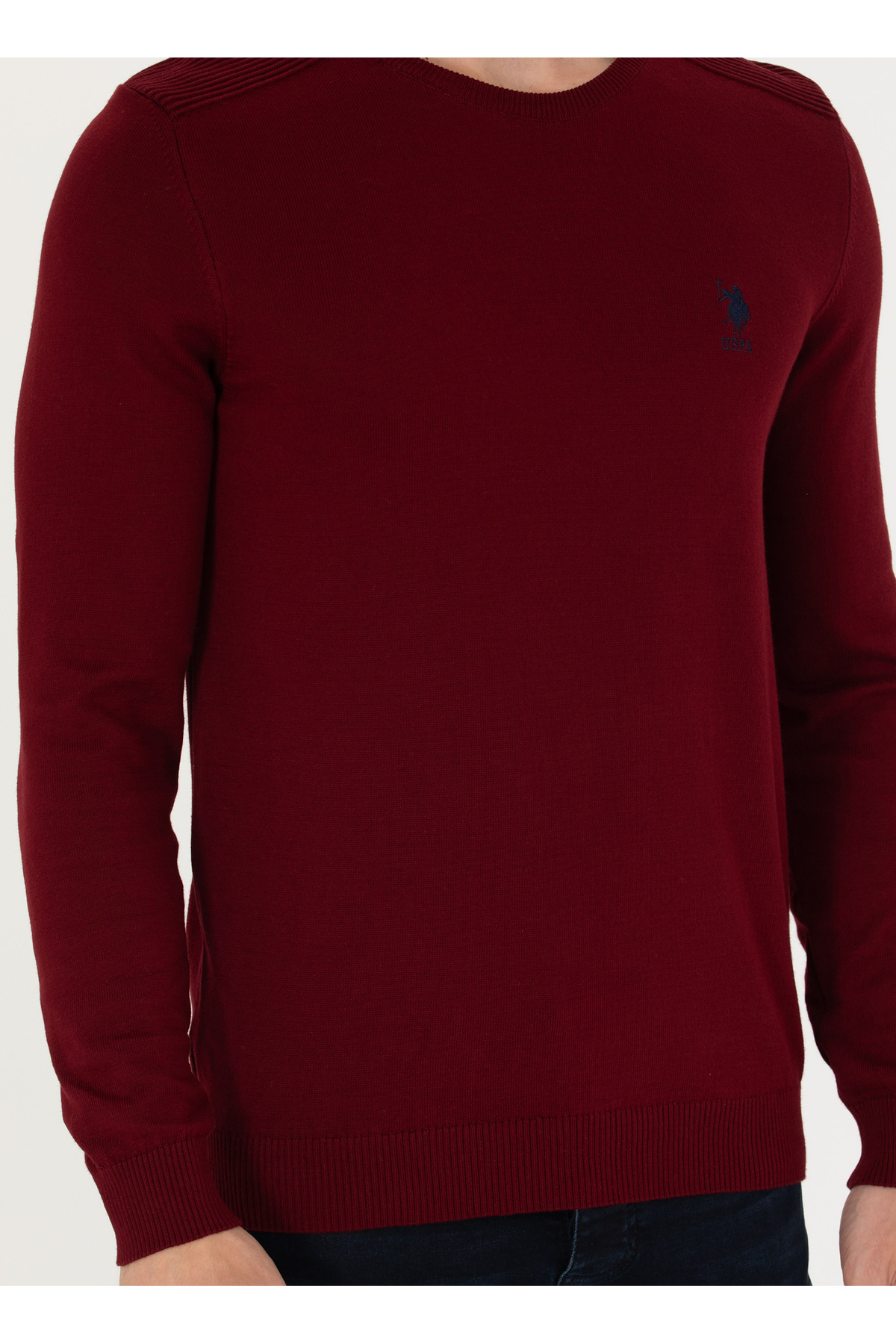 بافت و پلیور مردانه قهوه ای یو اس پولوU.S. Polo Assn. | 5003061084 اورجینال - تصویر 6