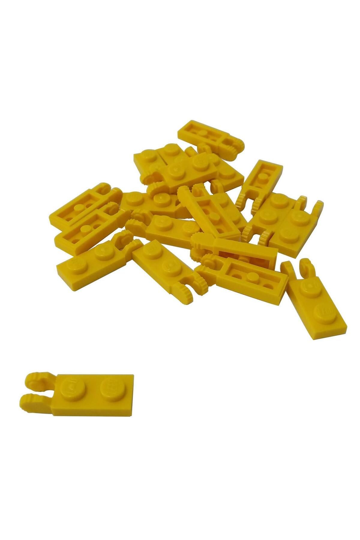 LEGO صفحه لولای لوازم جانبی سفارشی MOC 1 x 2 مفصل لولا قسمت زرد 4 قطعه ارسال می شود لولا54657
