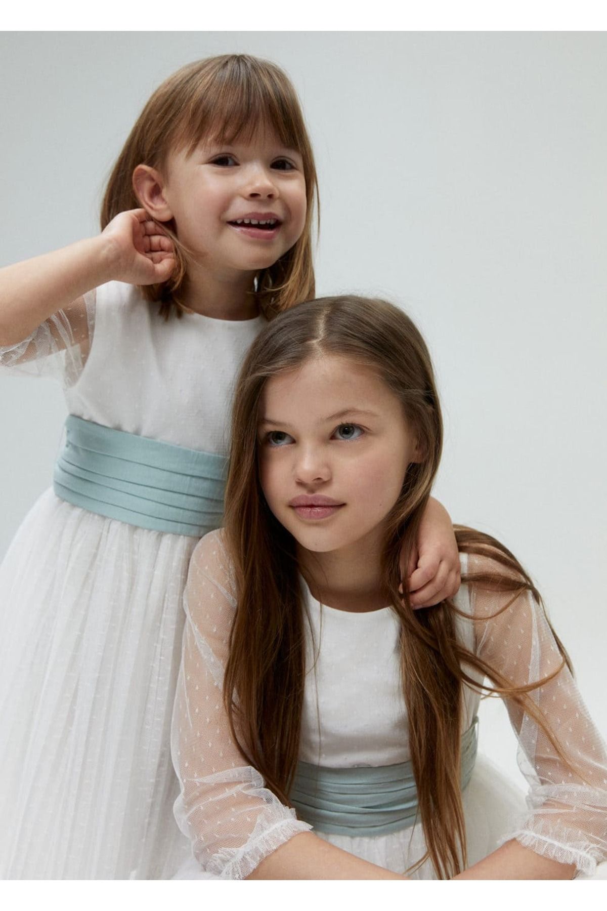 MANGO Kids لباس پلومتی پاپیونی
